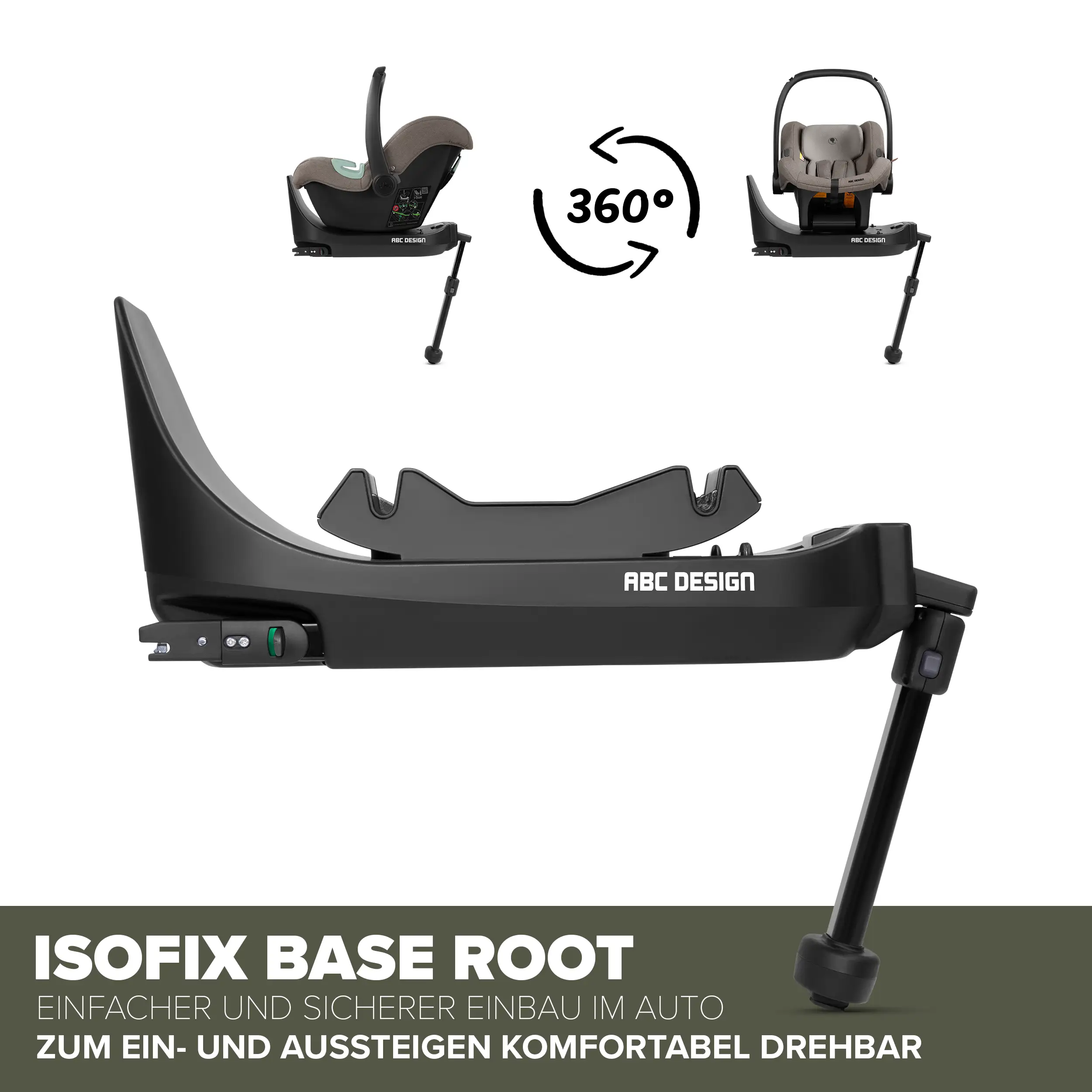 4in1-Kinderwagen-Set Sierra inkl. Isofix Base - Pea