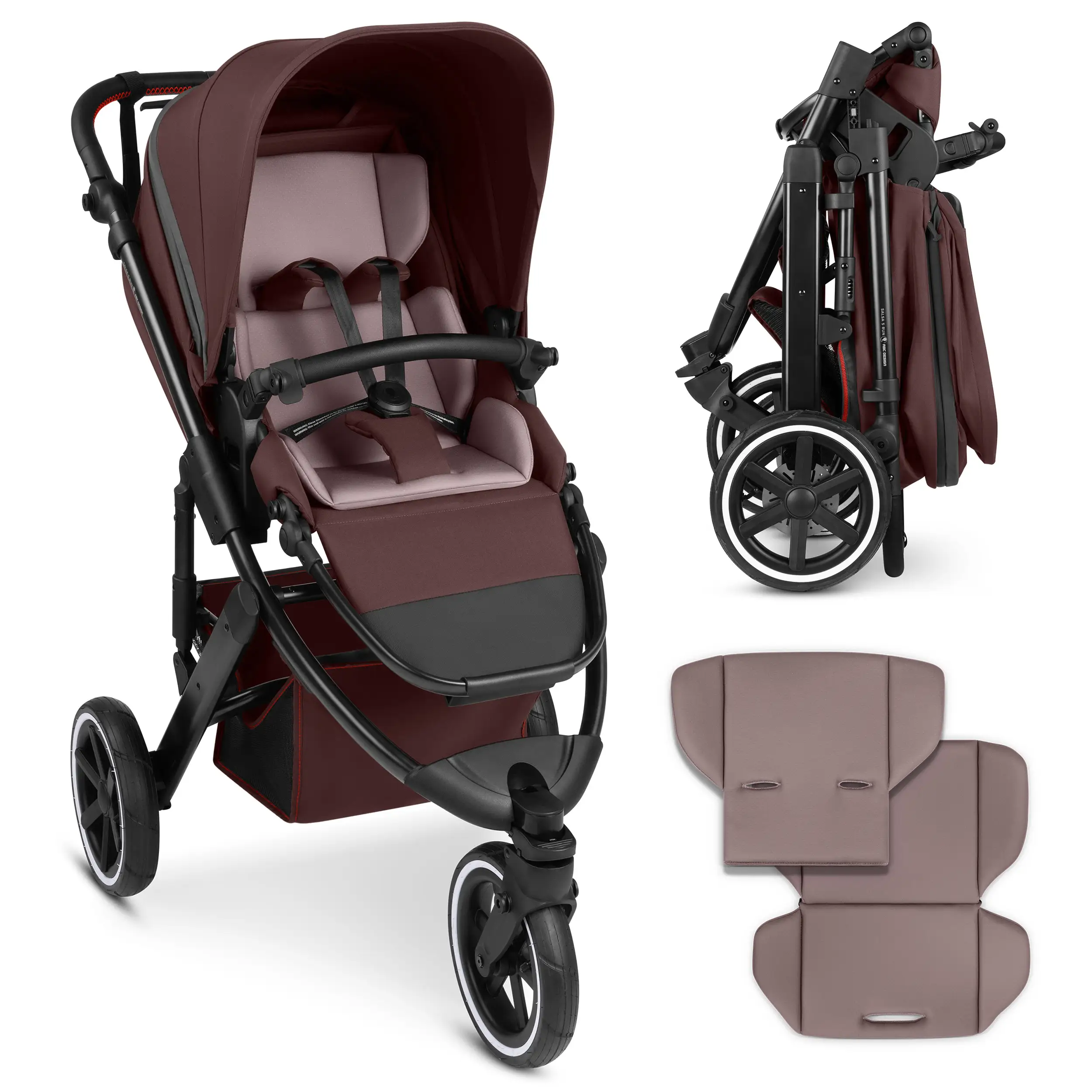 Poussette de sport Salsa 5 Run (avec homologation sport) - Umbra Poussette de sport Salsa 5 Run (avec homologation sport) - Umbra