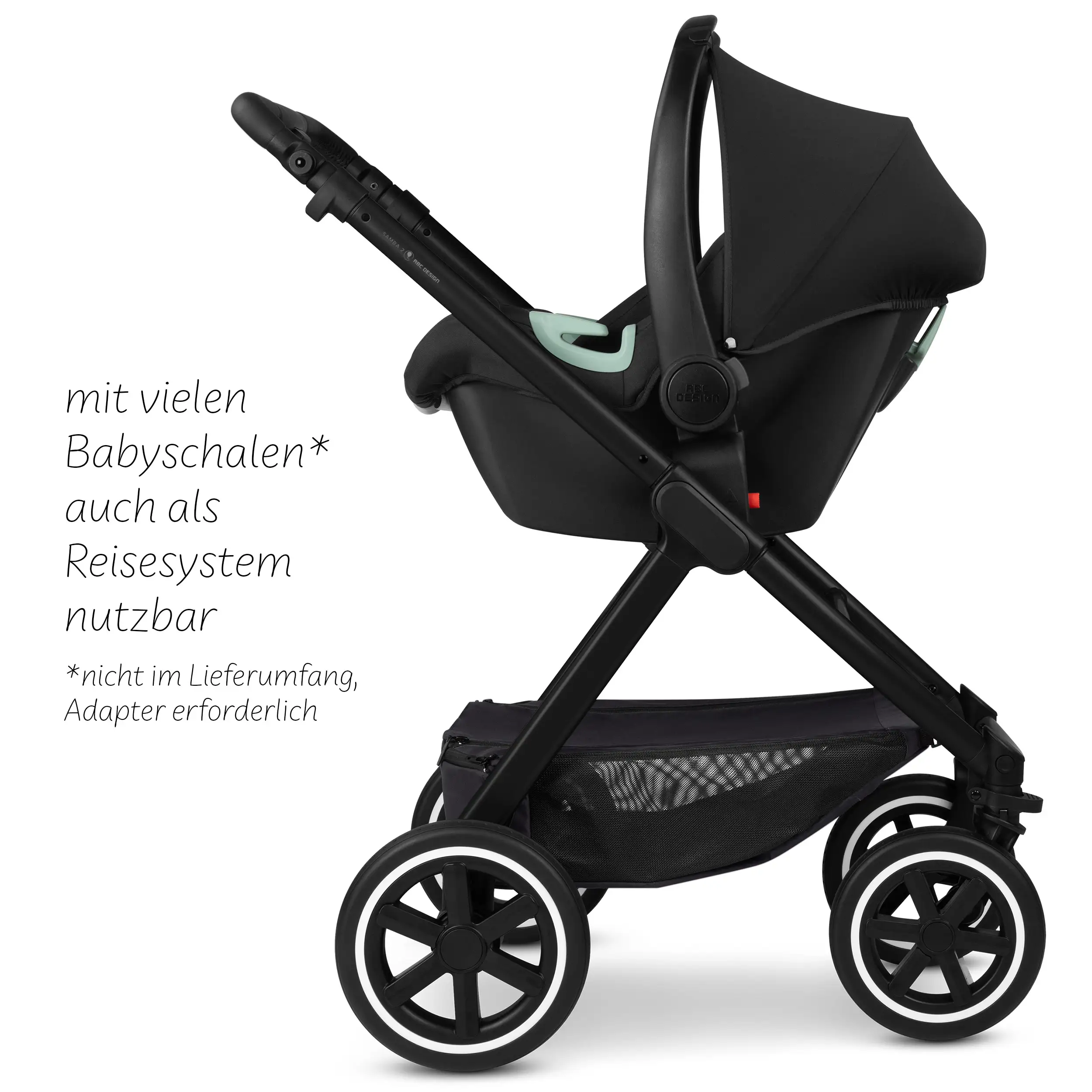 Kit de voyage Samba 2 avec coque auto Maxi Cosi Pebble 360 Pro 2 - Coal