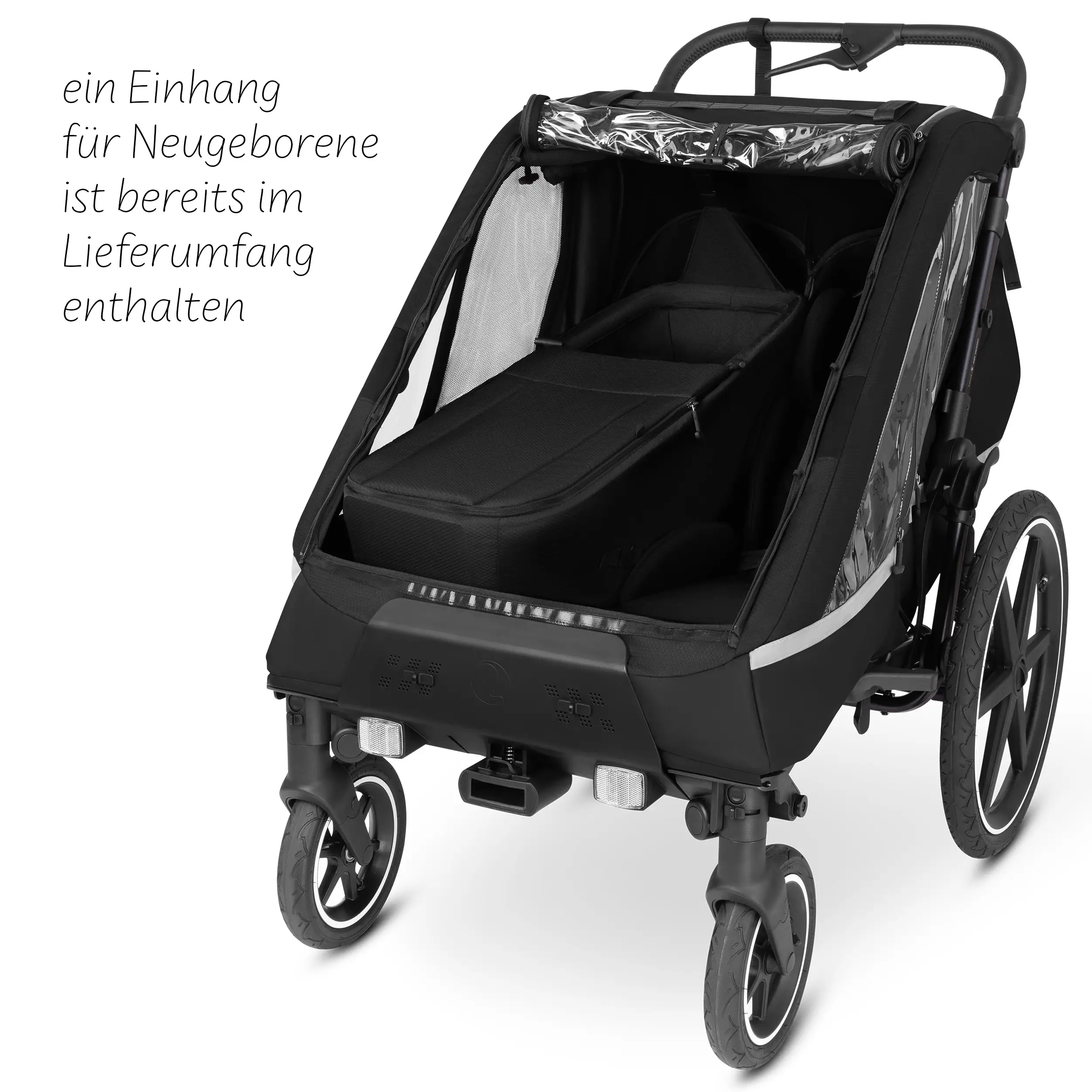 Fahrradanhänger Tour inkl. Neugeboreneneinsatz - Ink