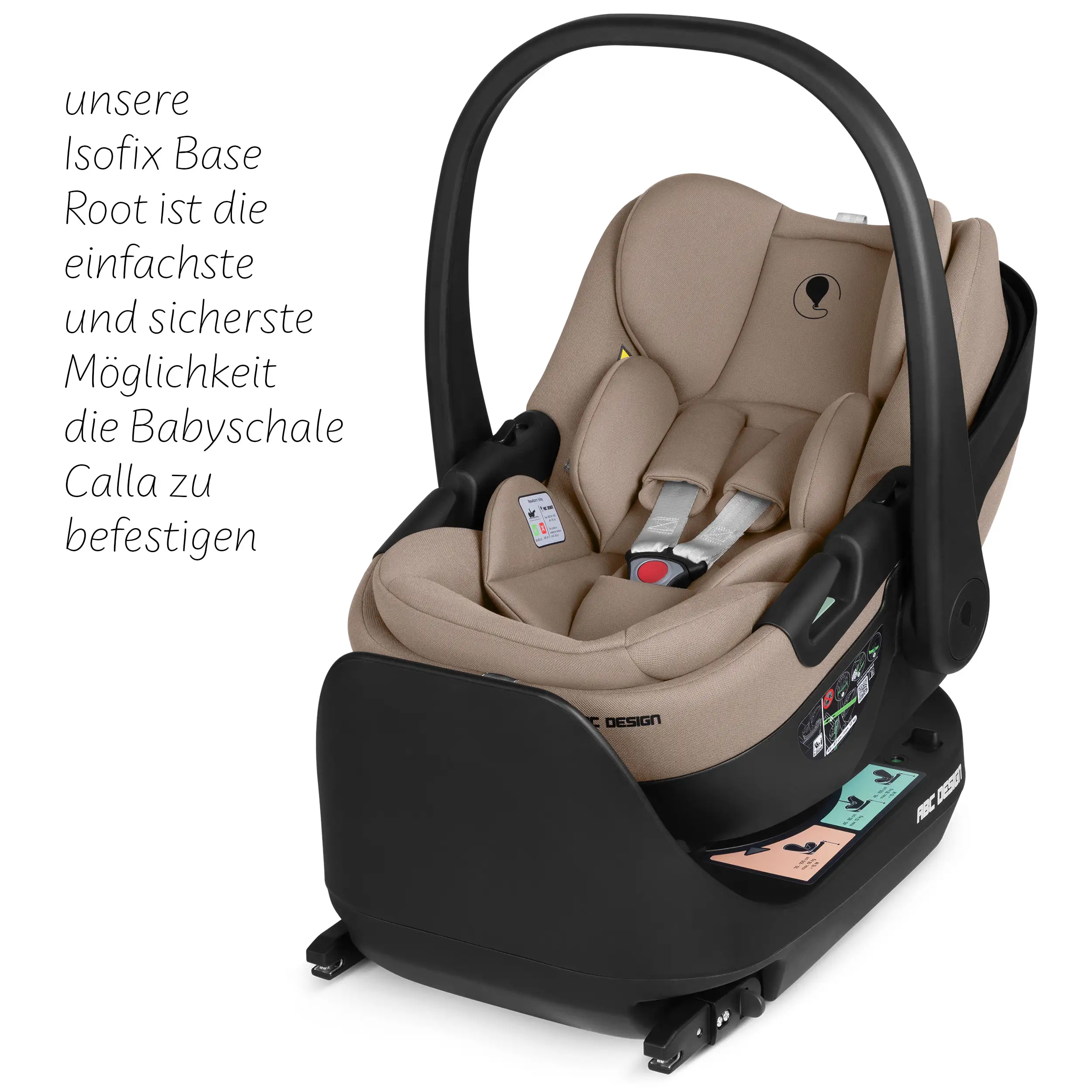 Babyschale mit Liegefunktion Calla i-Size - Sand
