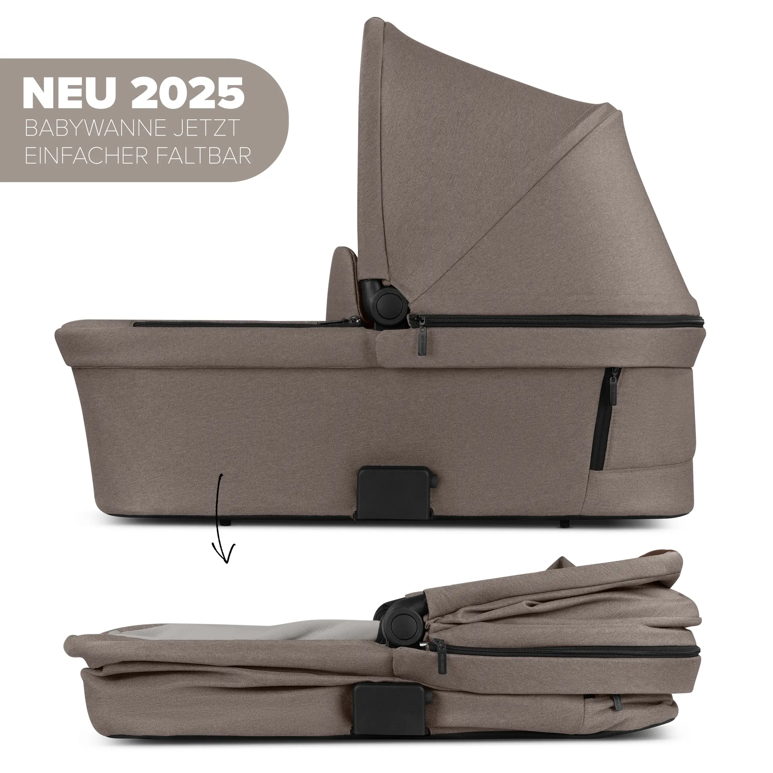 4in1-Kinderwagen-Set Salsa 5 Air inkl. Babyschale Calla mit Liegefunktion - Nature