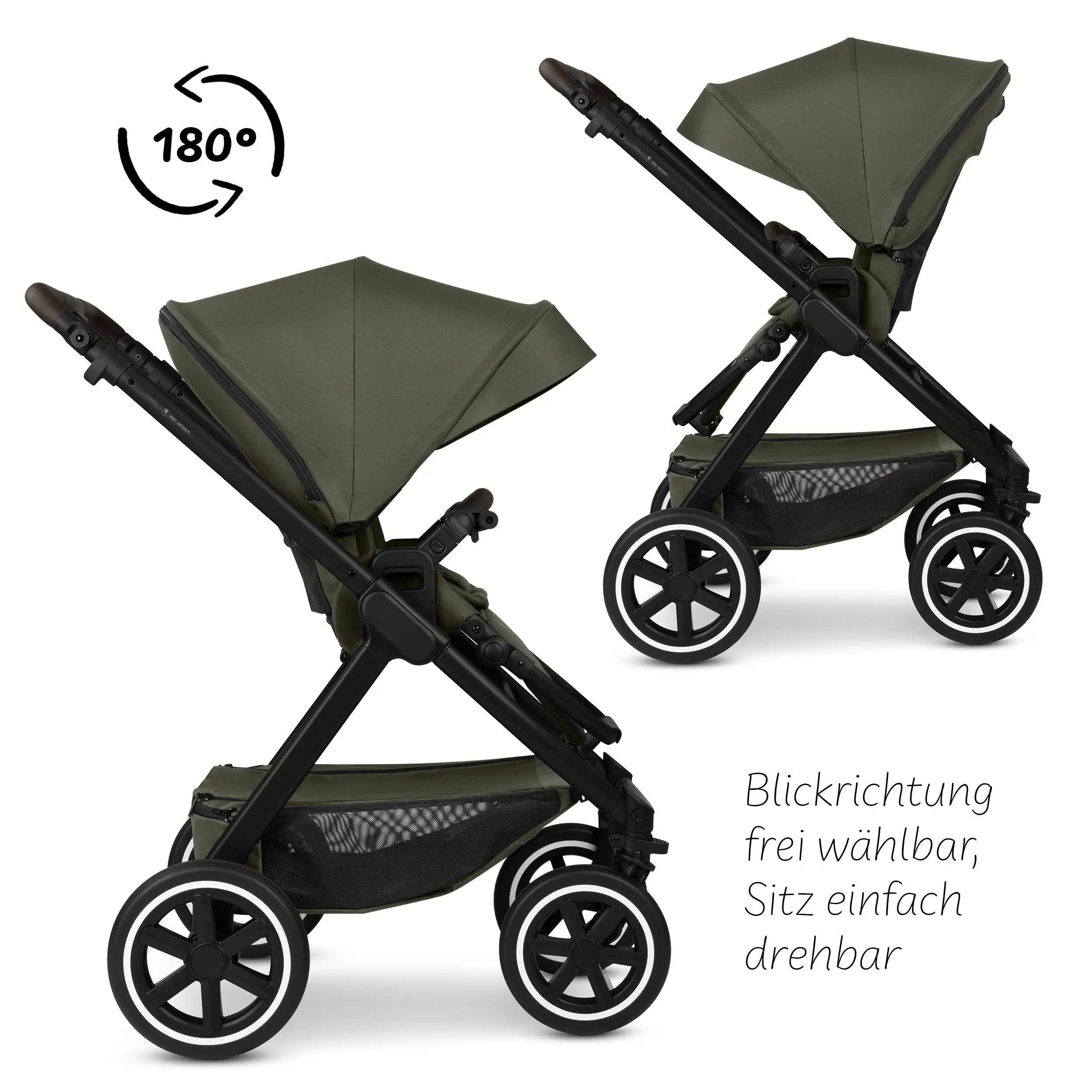 3in1-Kinderwagen-Set Samba 2 - Avocado 3in1-Kinderwagen-Set Samba 2 - Avocado