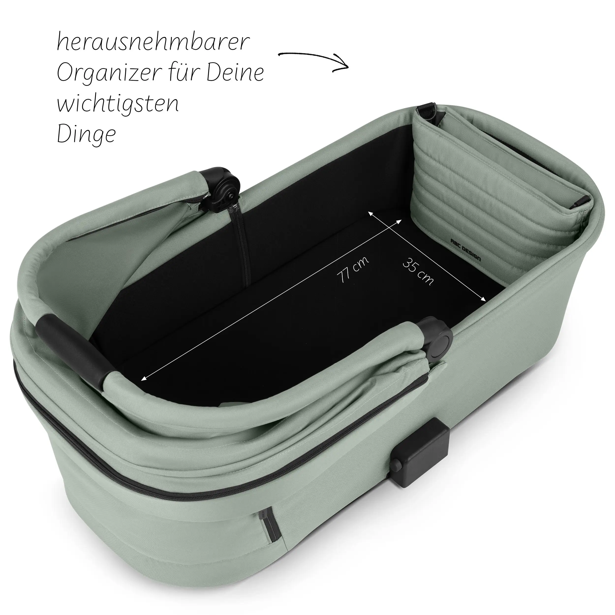 Kombi-Kinderwagen Salsa 5 Air  inkl. Wickeltasche Urban, Moskitonetz, Regenschutz - Pine