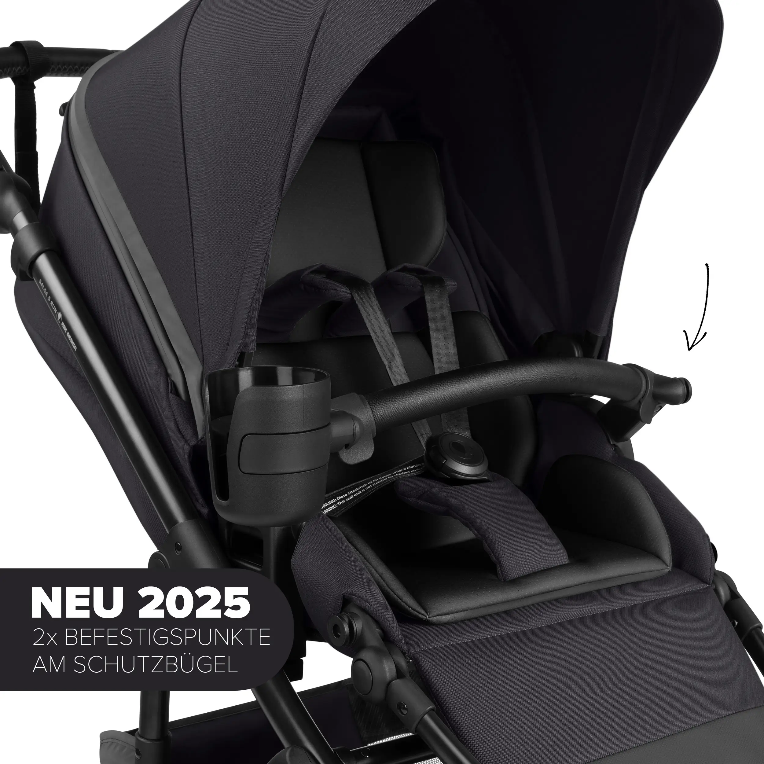 Cochecio 2en1 Salsa 5 Run - Coal Cochecio 2en1 Salsa 5 Run - Coal