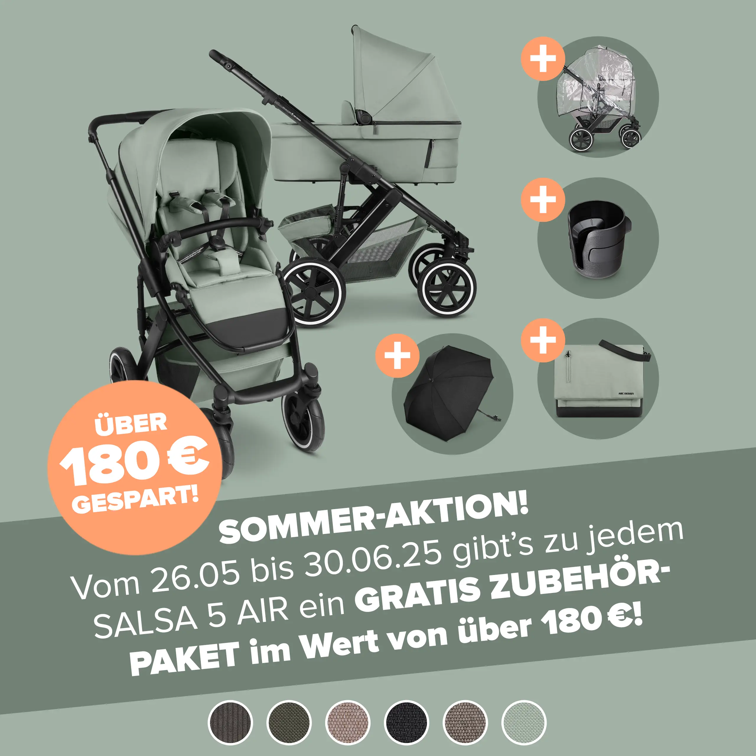 ABC Design Kinderwagen Salsa 5 Air Sommeraktion