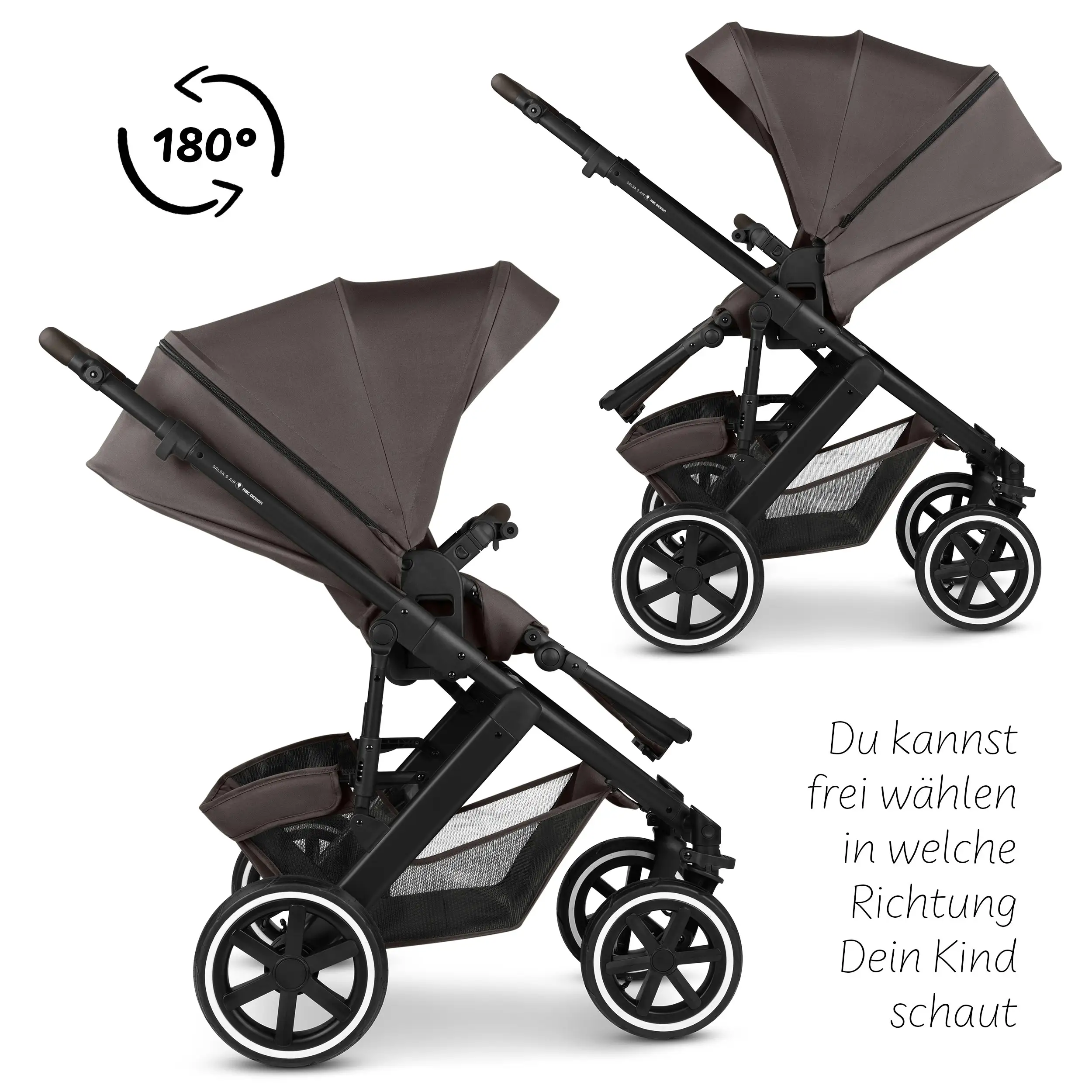 Ensemble poussette 3 en 1 Salsa 5 Air avec siège auto pour bébé - Teddy Ensemble poussette 3 en 1 Salsa 5 Air avec siège auto pour bébé - Teddy