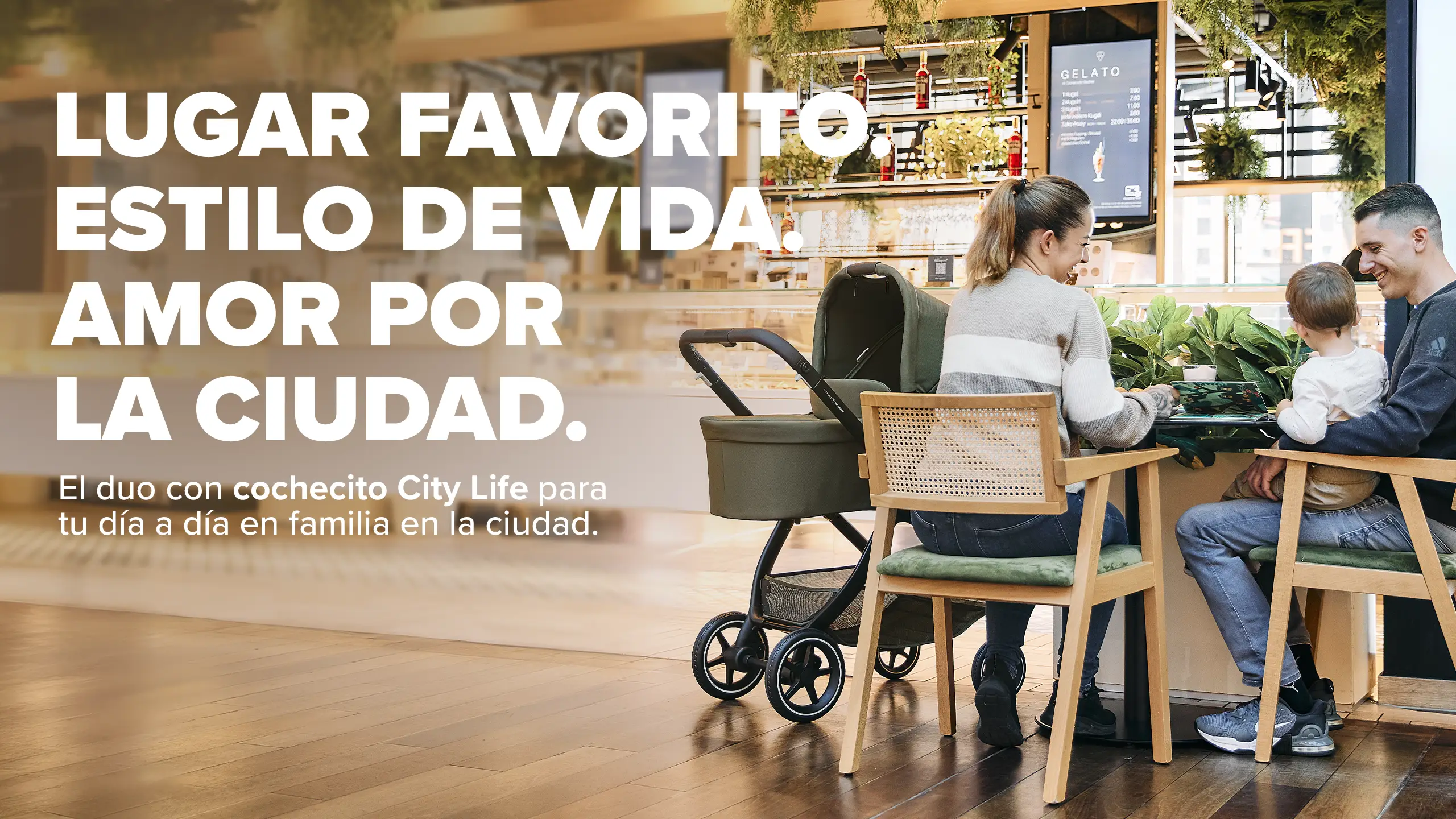 Duo con silla de paseo City Life - Avocado