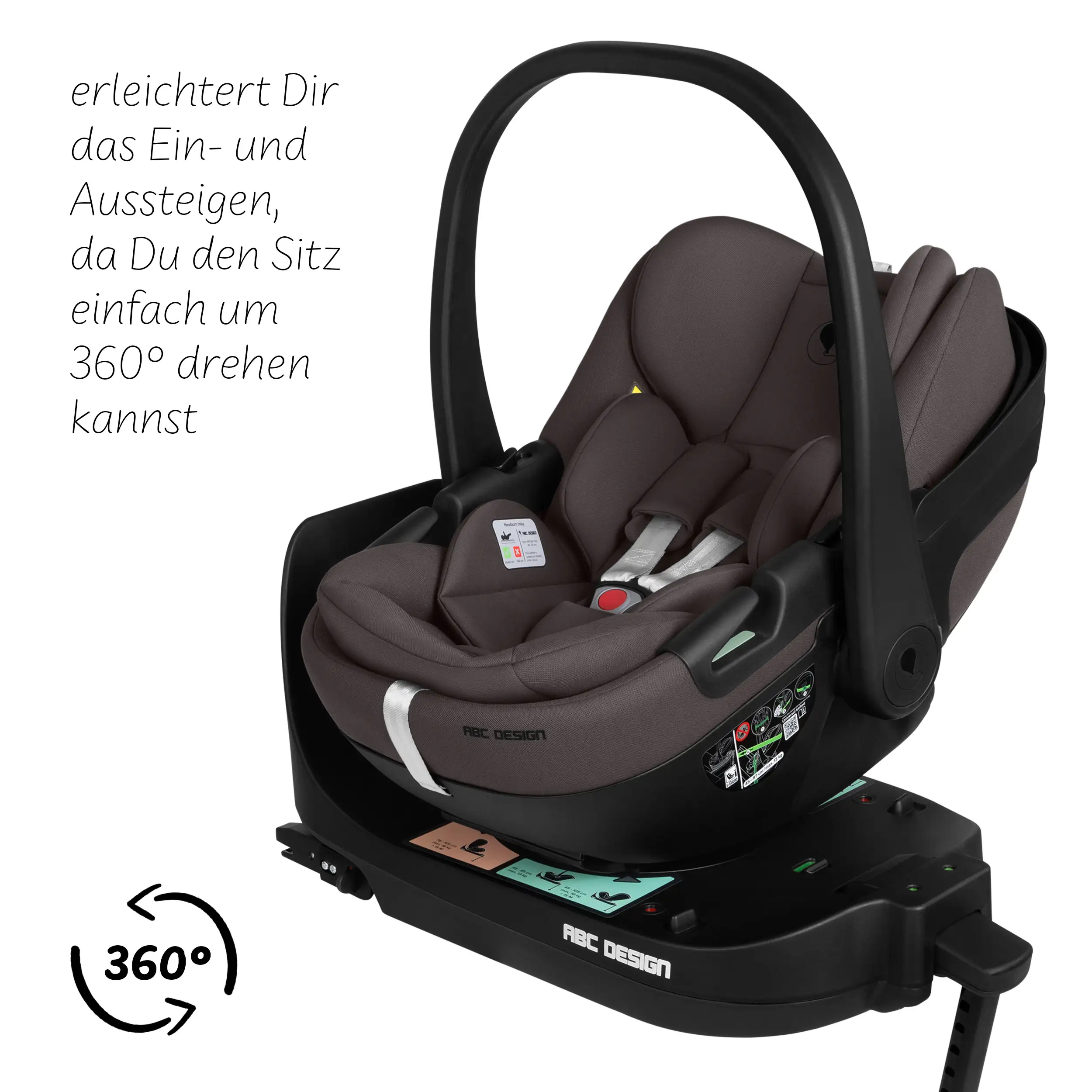 Calla i-Size lie-flat infant car seat incl. rotating ISOFIX Base Root