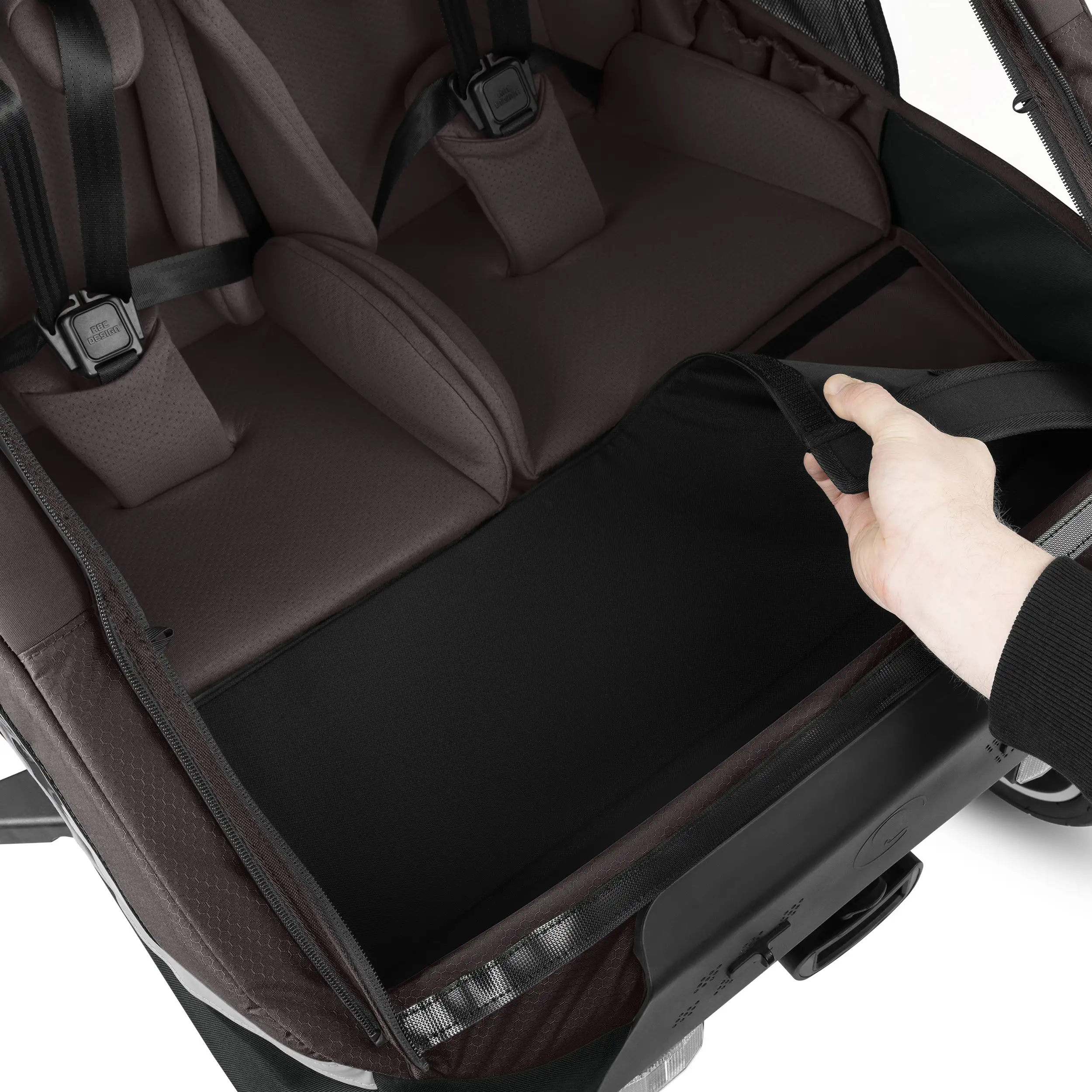 Fahrradanhänger Tour 2 mit 2 Komfortsitzen & Lufträdern - Falcon