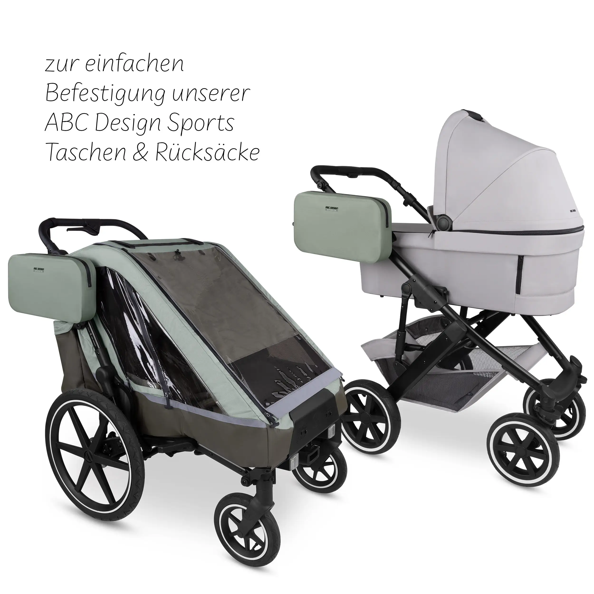 Universalhalterung ABC Design Sports für Kinderwagen, Fahrradanhänger & Co.