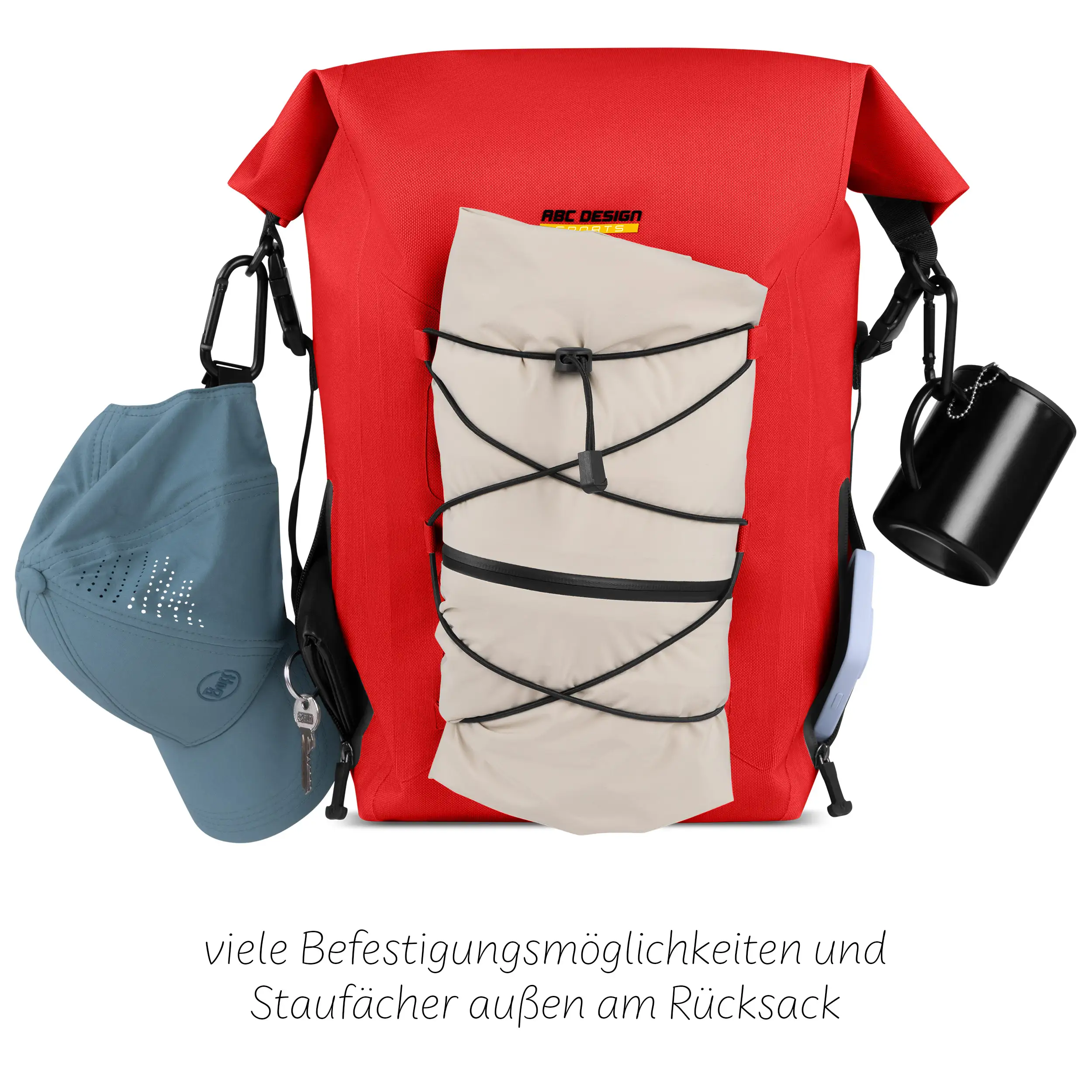 Premium Outdoor-Rucksack Lausanne 20L für Stadt & Natur - Mango