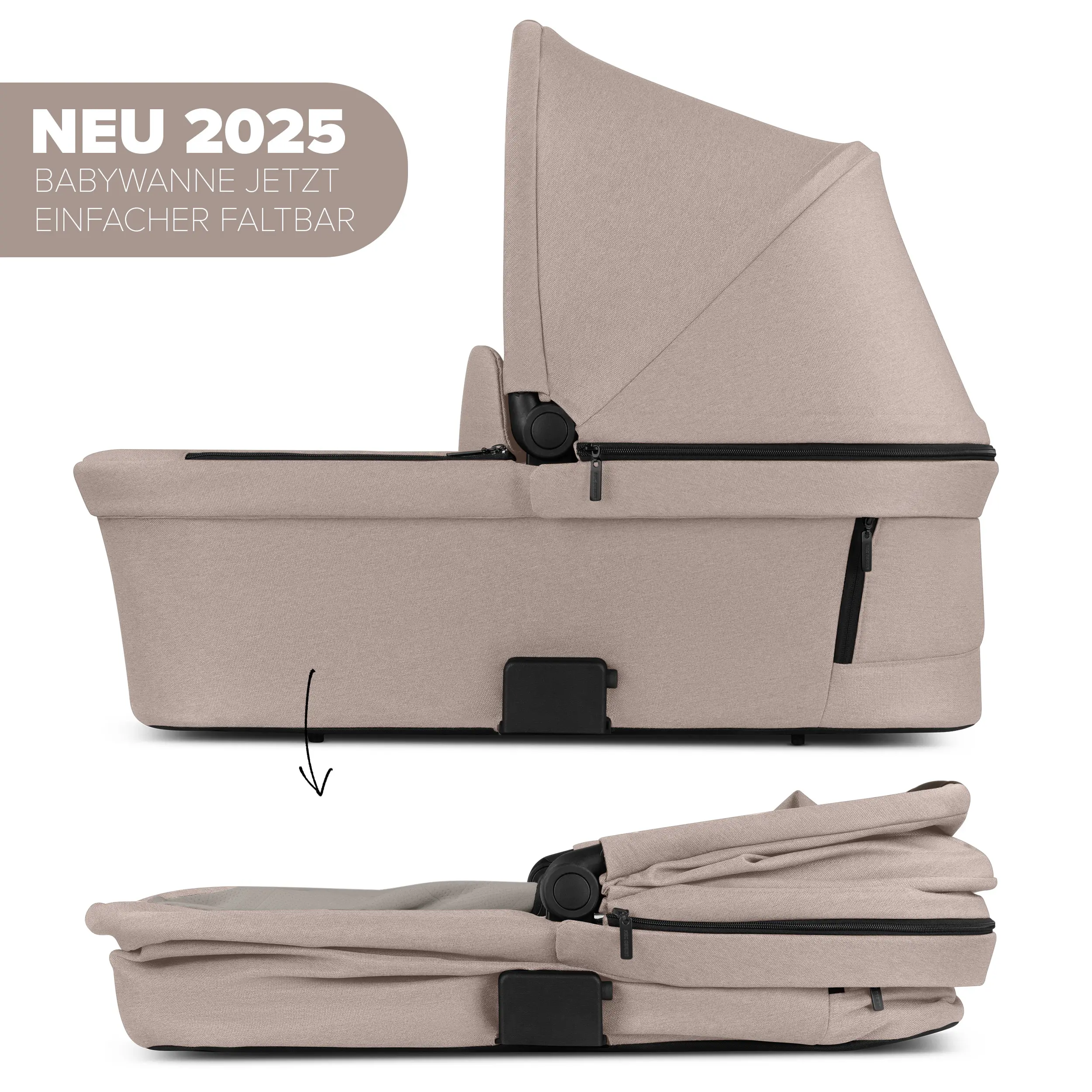 Poussette combinée Salsa 5 Run avec sac à langer, ombrelle, habillage pluie, porte-gobelet - Camel