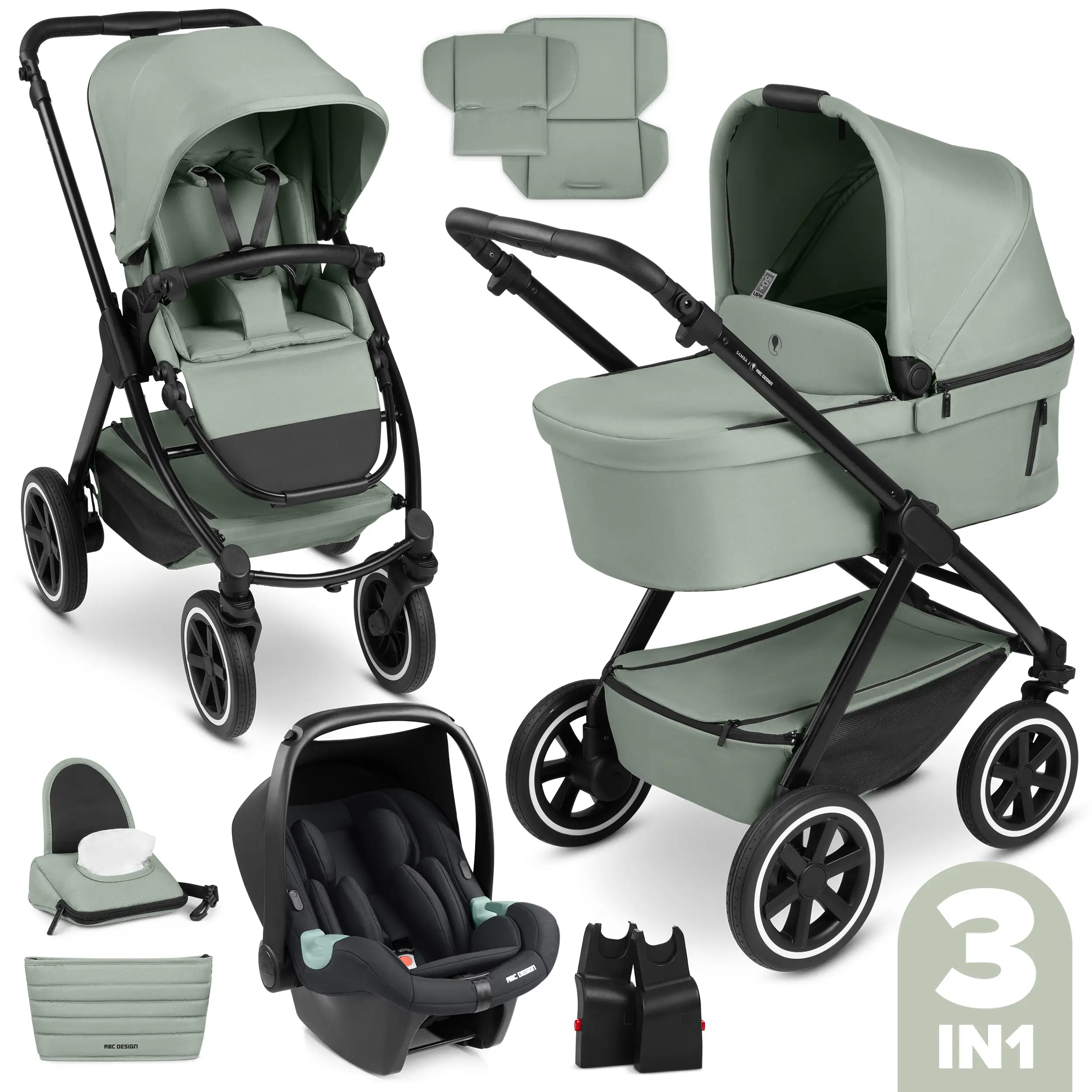 3in1 Stroller-Set Samba 2 - Pine 3in1 Stroller-Set Samba 2 - Pine