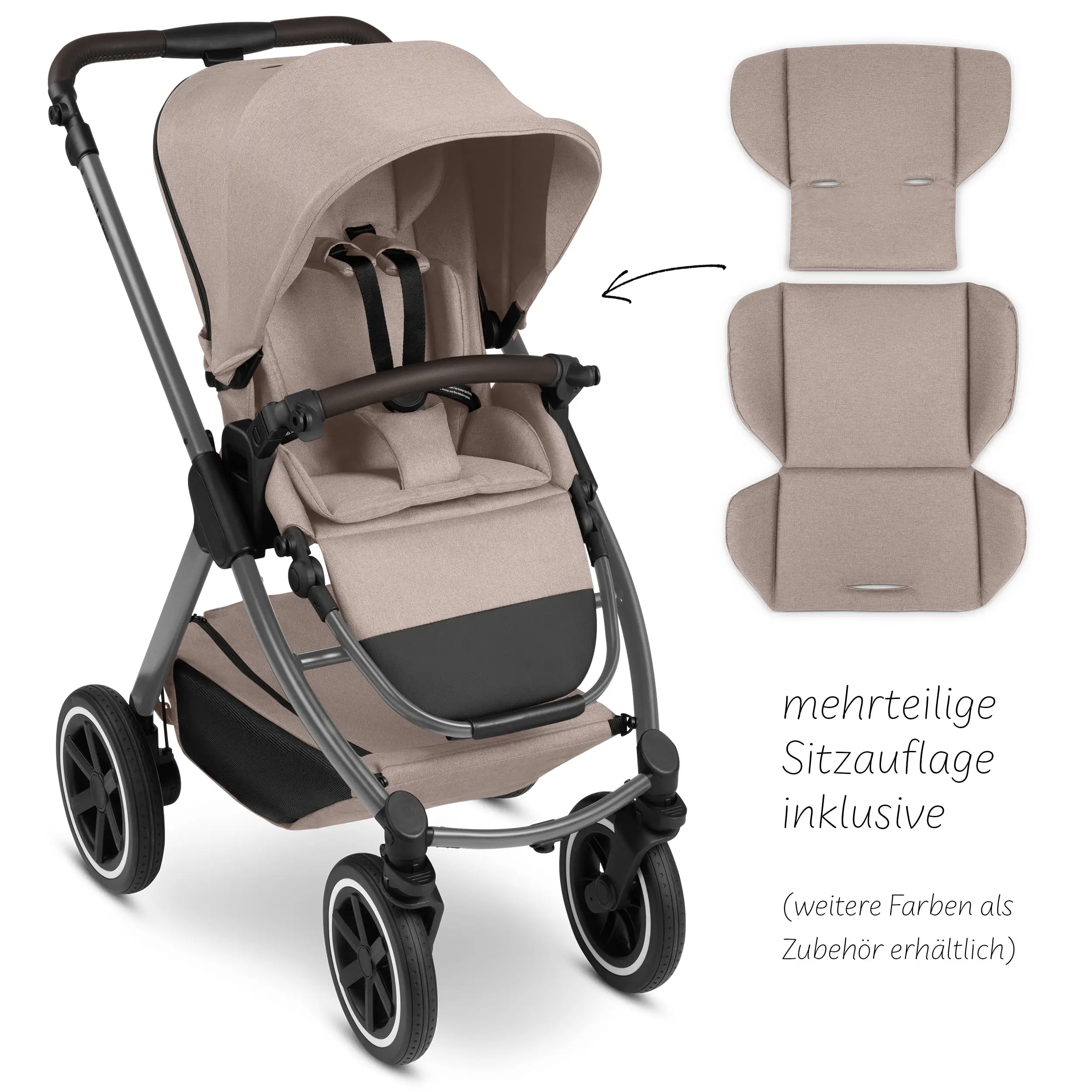 Travel-Set Samba 2 inkl. Autositz für Neugeborene - Camel