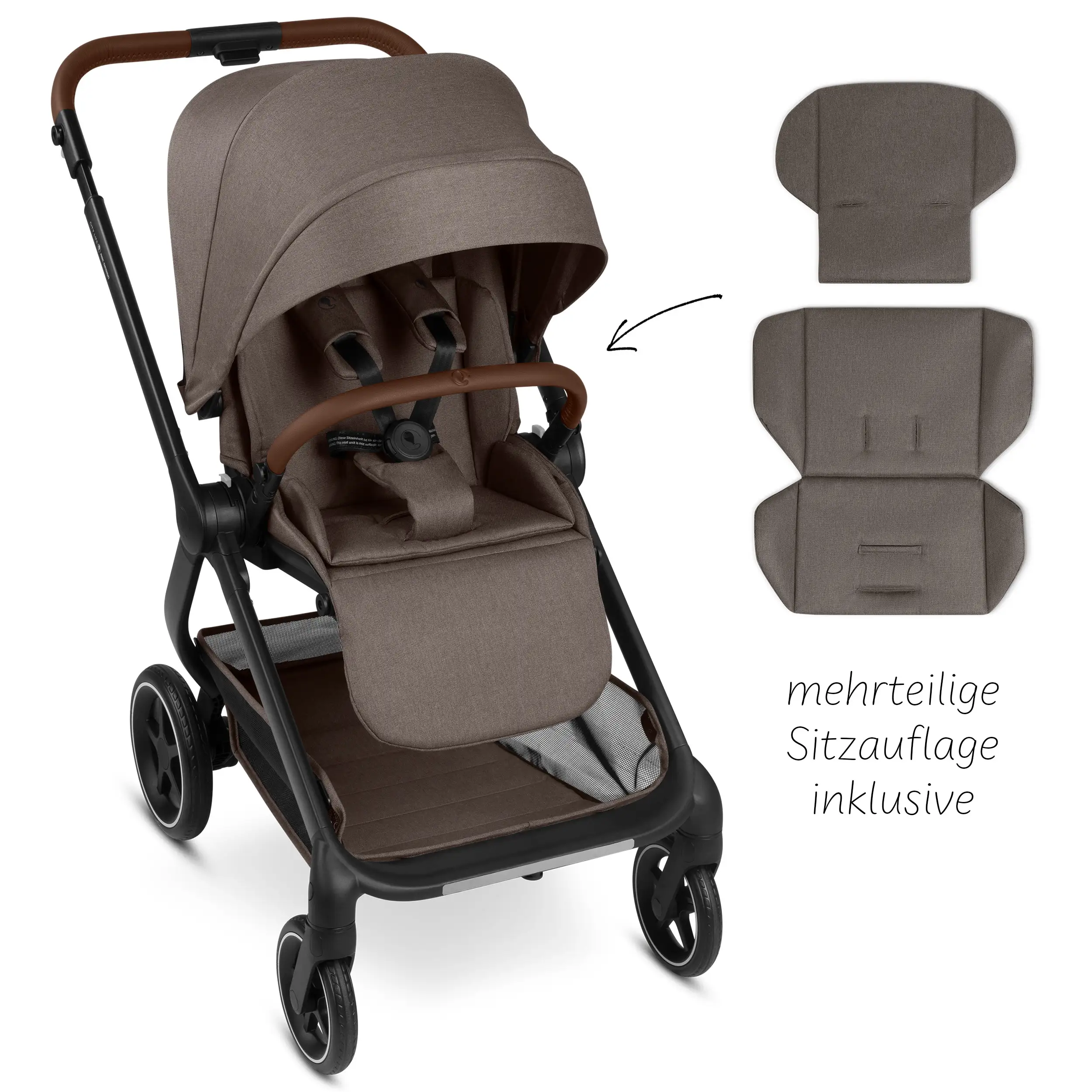 3in1 Kinderwagen-Set City Life inkl. Babyschale Maxi Cosi Pebble 360 Pro 2 - Nature