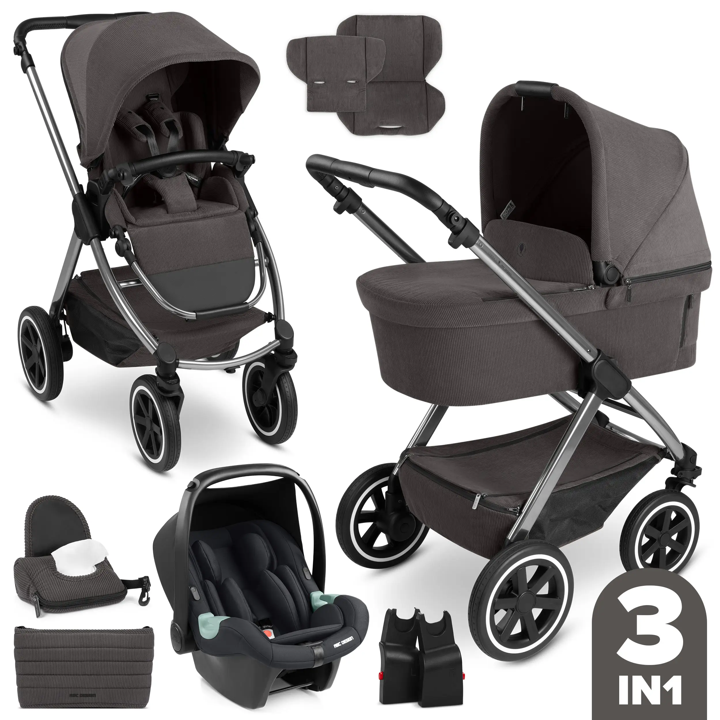 3in1 Stroller-Set Samba 2 - Almond 3in1 Stroller-Set Samba 2 - Almond