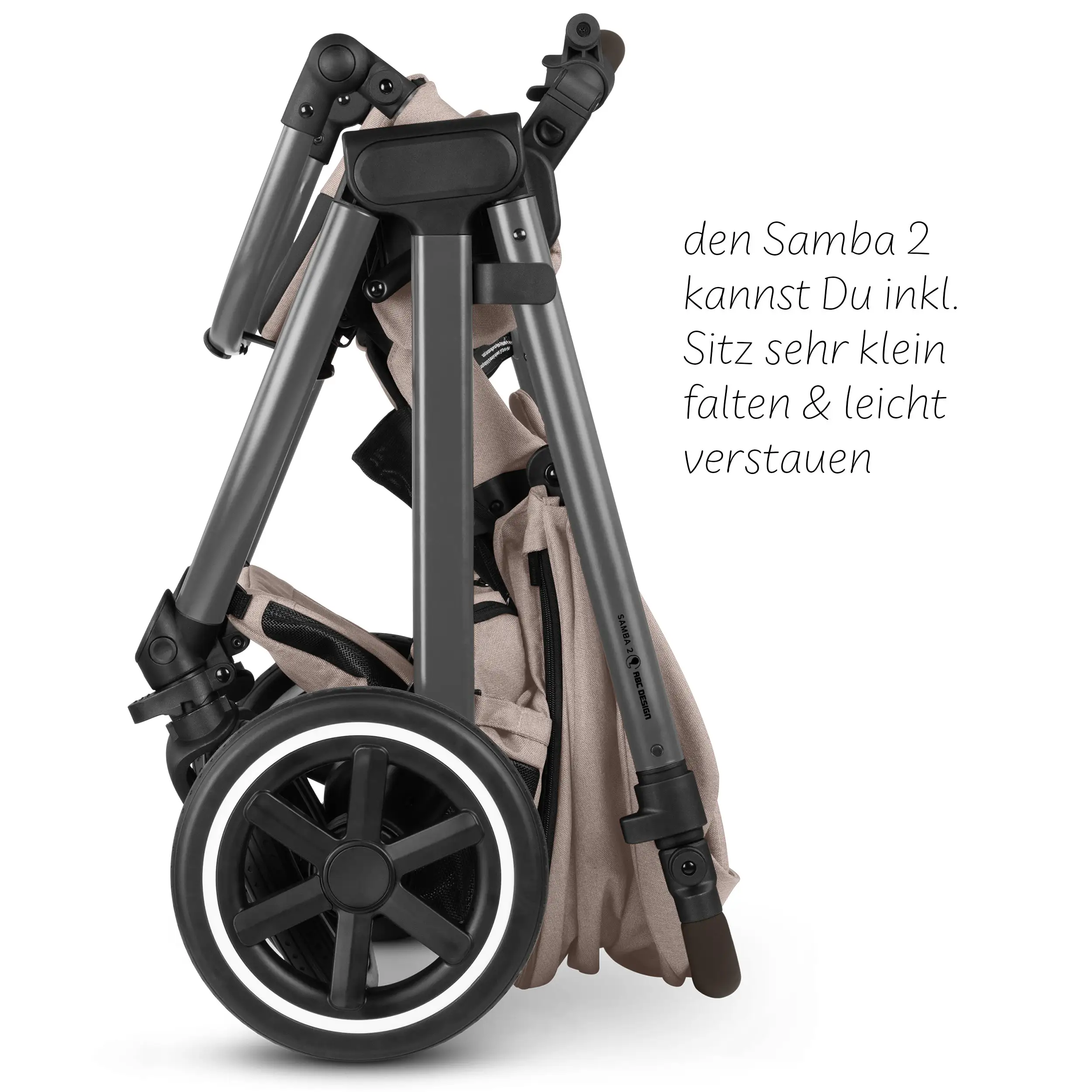 Travel-Set Samba 2 inkl. Autositz für Neugeborene - Camel