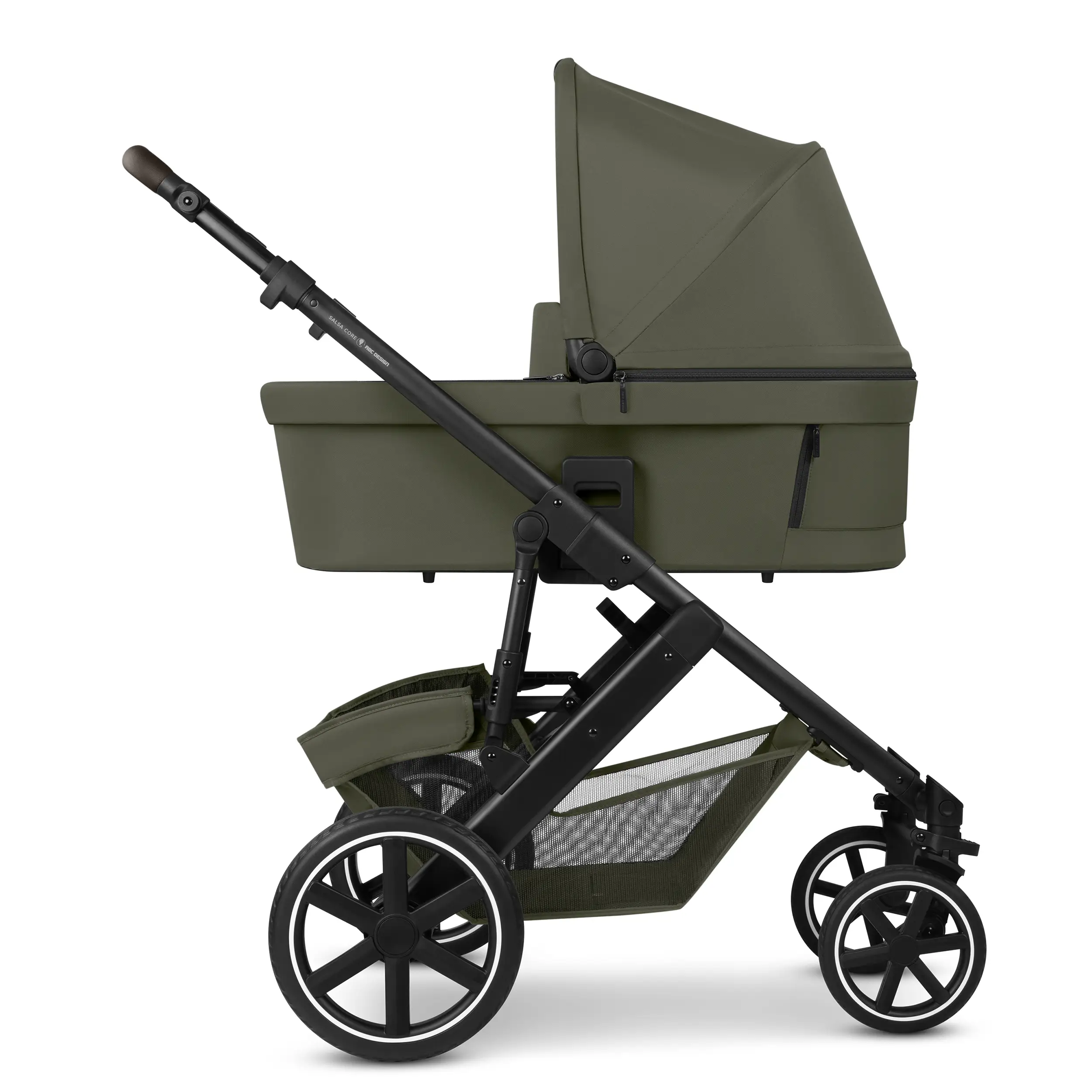 3in1 Stroller Set Salsa Core incl. infant car seat Calla with Reclining Function - Olive