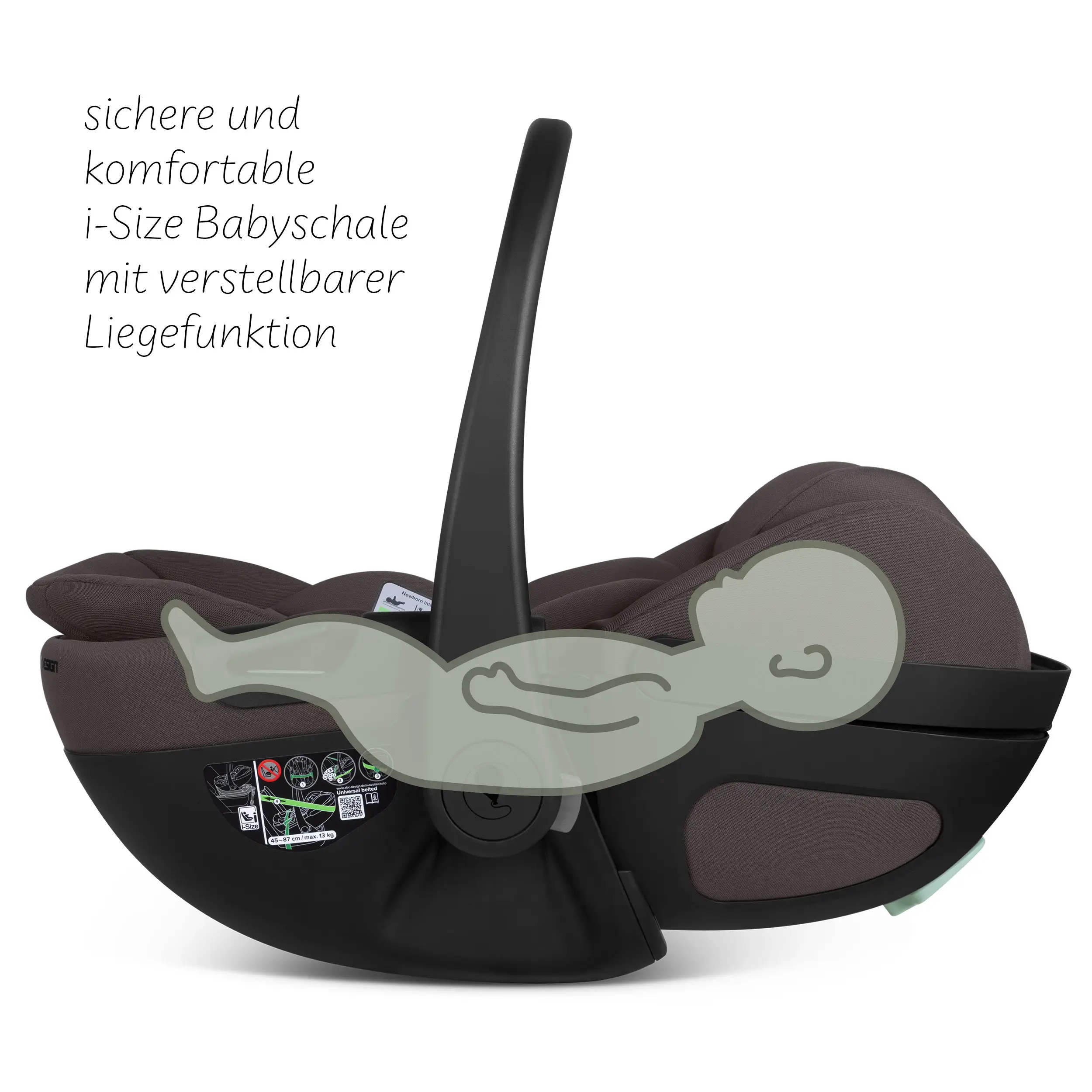 Calla i-Size lie-flat infant car seat incl. rotating ISOFIX Base Root