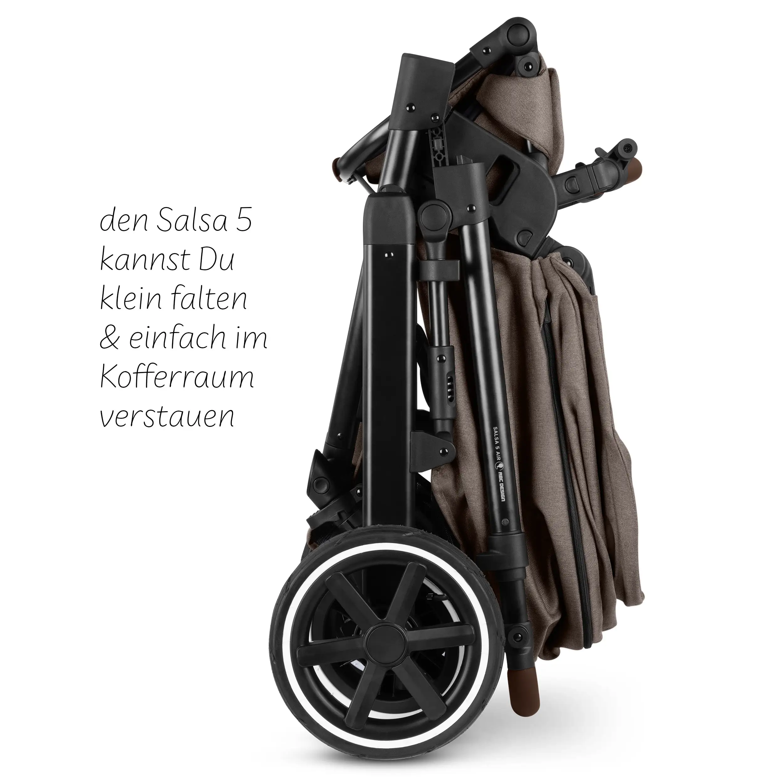 Kombi-Kinderwagen Salsa 5 Air  inkl. Wickeltasche Urban, Moskitonetz, Regenschutz - Nature