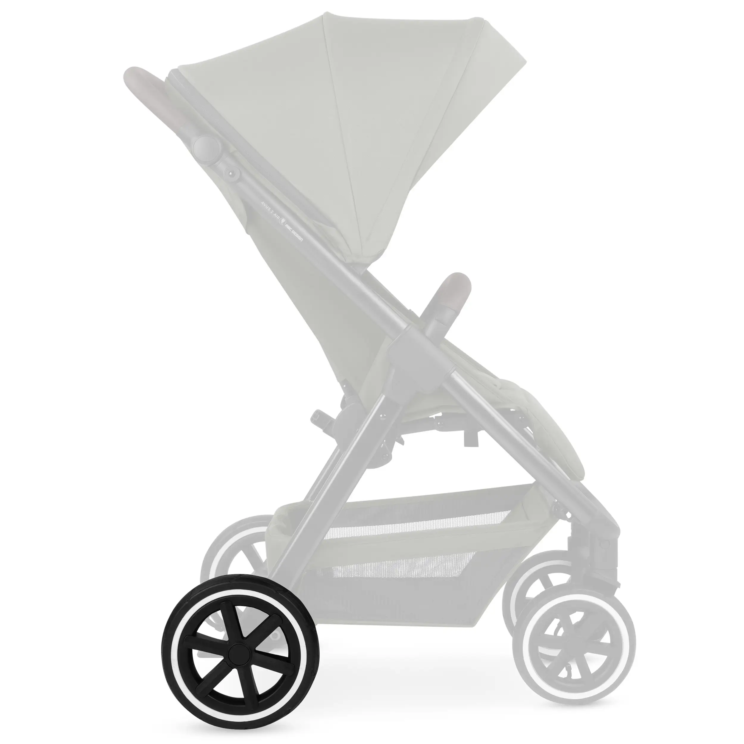 Roue arrière pour Avus 2 Air / Avus Air - roues gonflables Black / White Wall Roue arrière pour Avus 2 Air / Avus Air - roues gonflables Black / White Wall