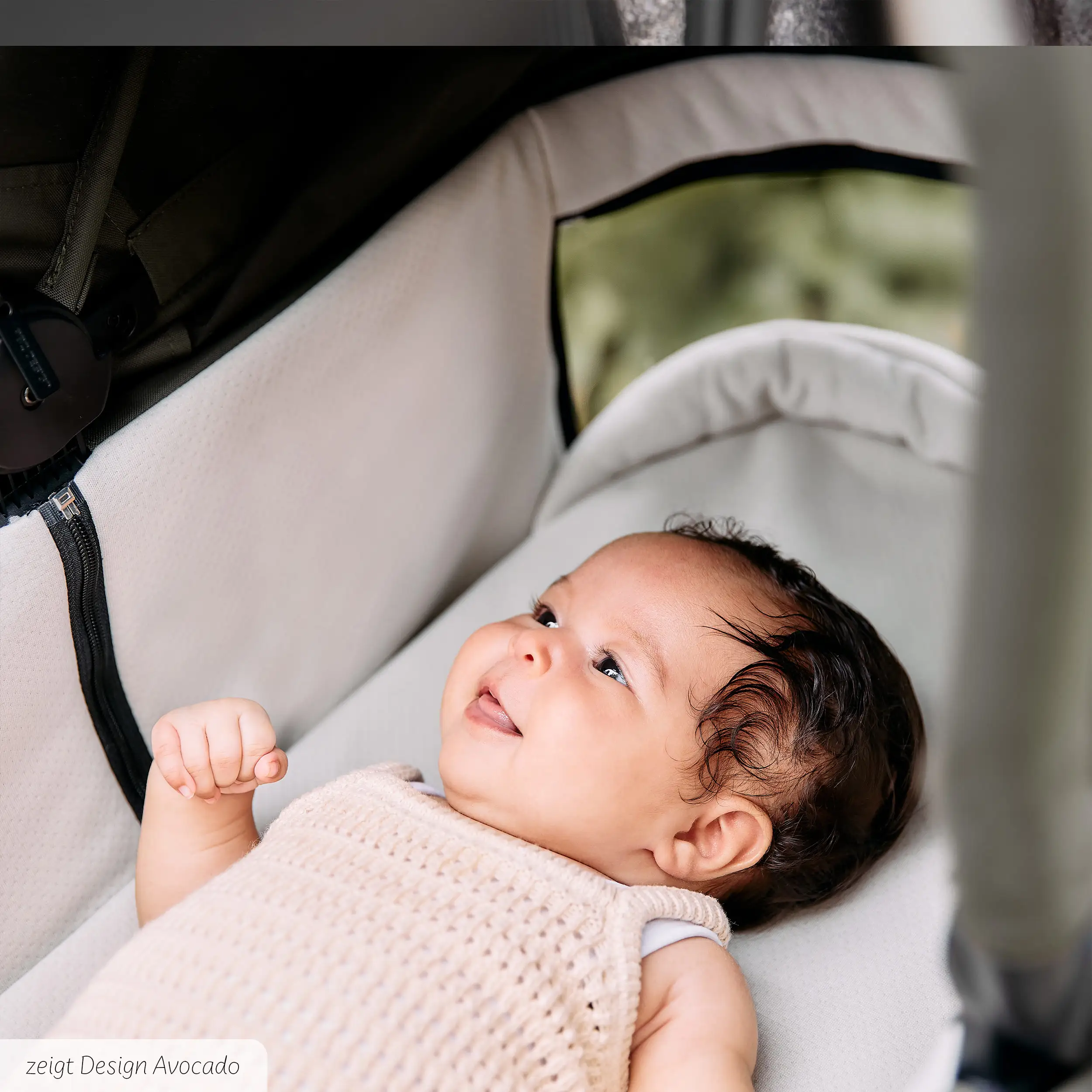 4in1-Kinderwagen-Set Samba 2 inkl. Babyschale Calla mit Liegefunktion - Nature