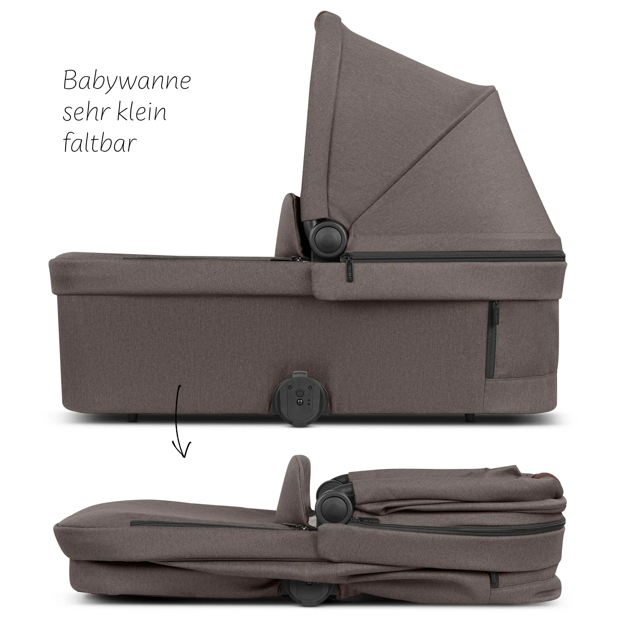 3in1 Kinderwagen-Set City Life inkl. Babyschale Maxi Cosi Pebble 360 Pro 2 - Nature