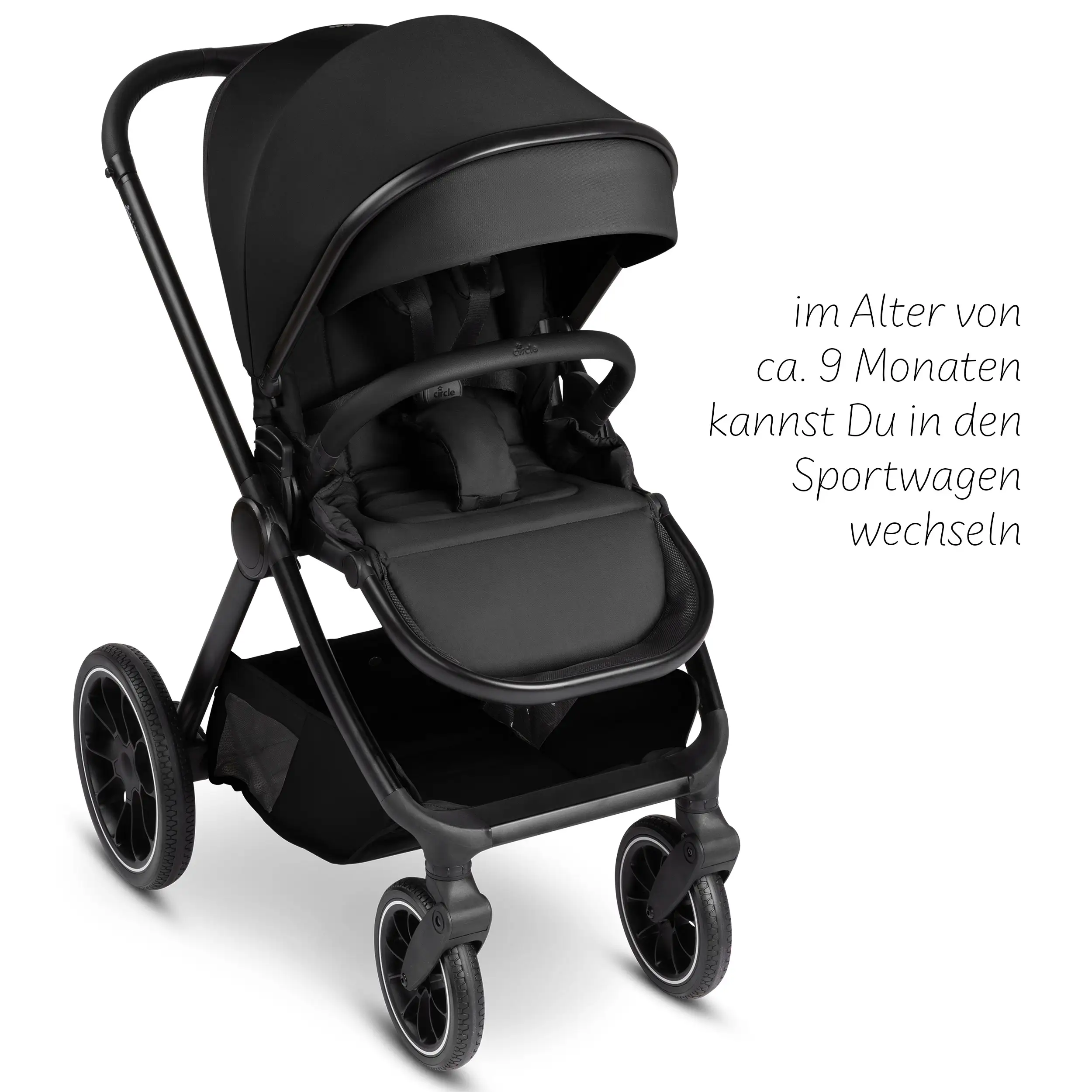 2in1 Stroller S Three - Black 2in1 Stroller S Three - Black