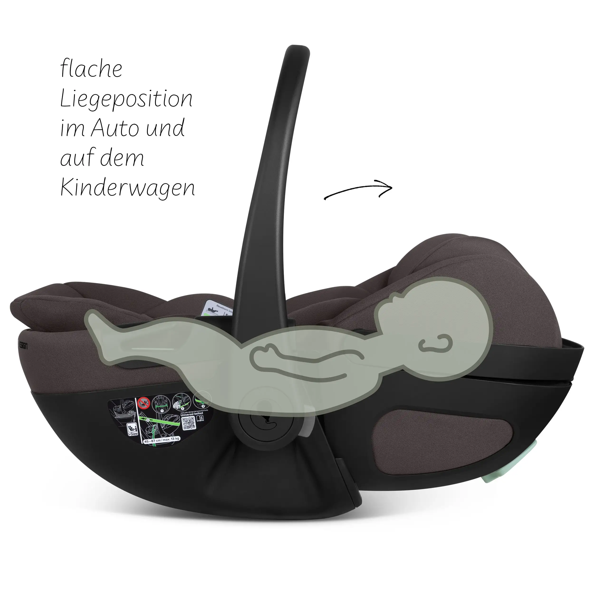 Calla i-Size Infant Car Seat with Reclining Function - Falcon