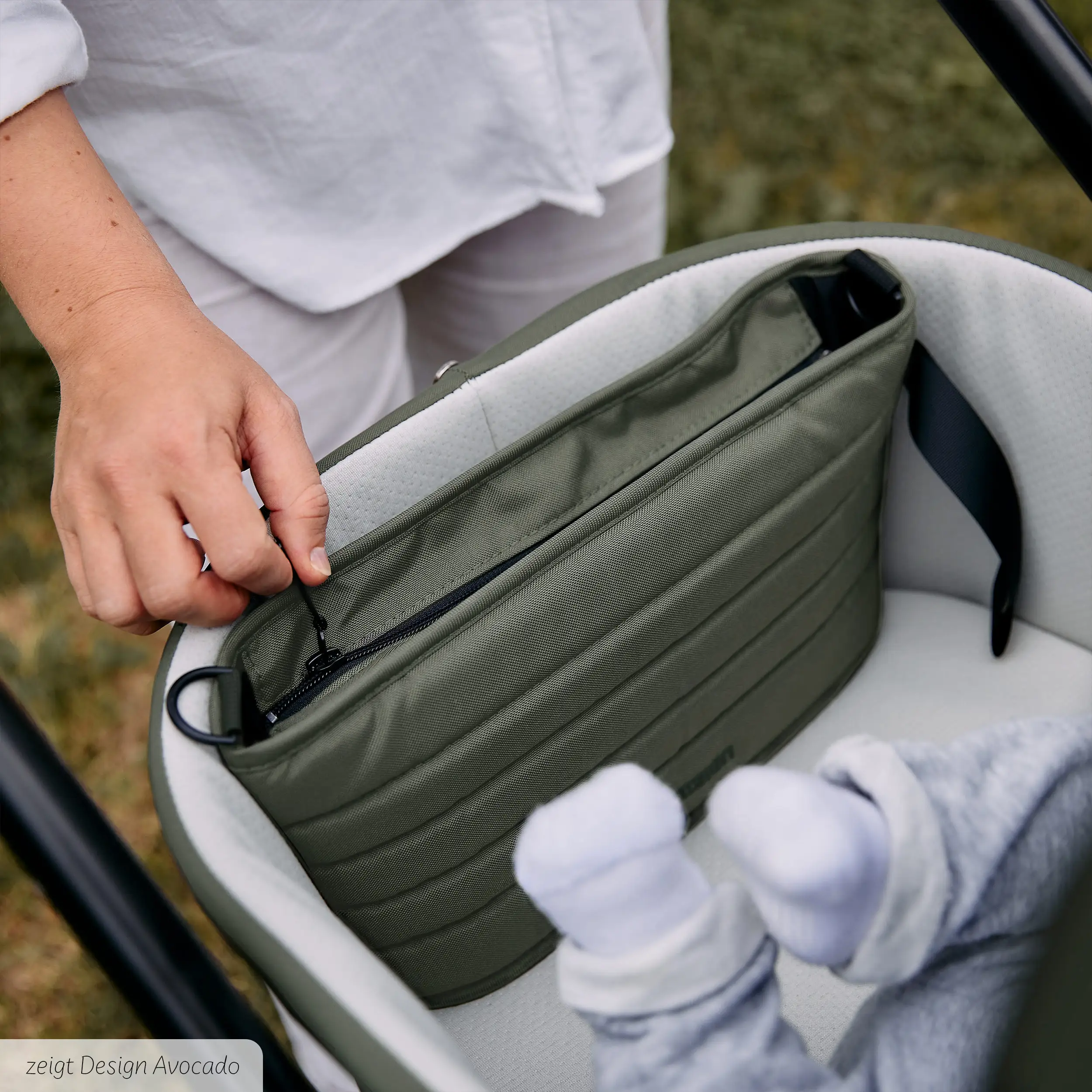 Kombi-Kinderwagen Salsa 5 Air  inkl. Wickeltasche Urban, Moskitonetz, Regenschutz - Pine