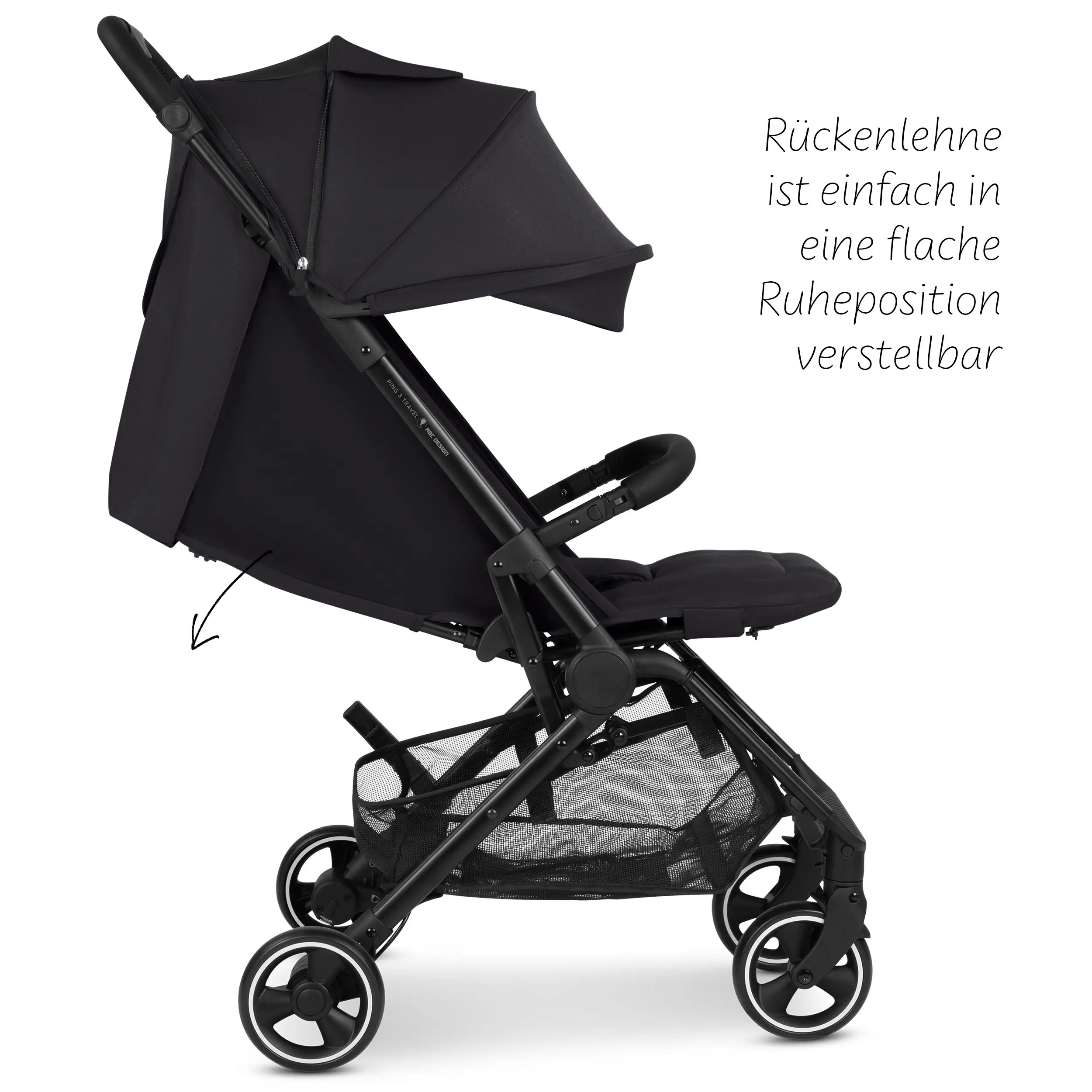 Reisebuggy Ping 3 Travel mit Zubehörset  - Coal