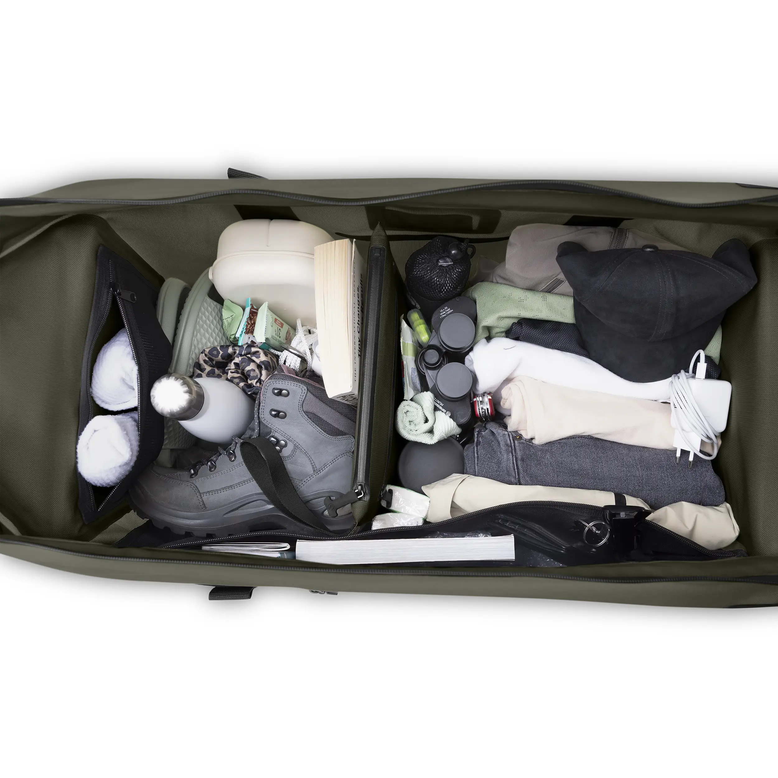 Reisetasche Locarno 60L für Alltag, Reisen & Profi Einsatz - Avocado