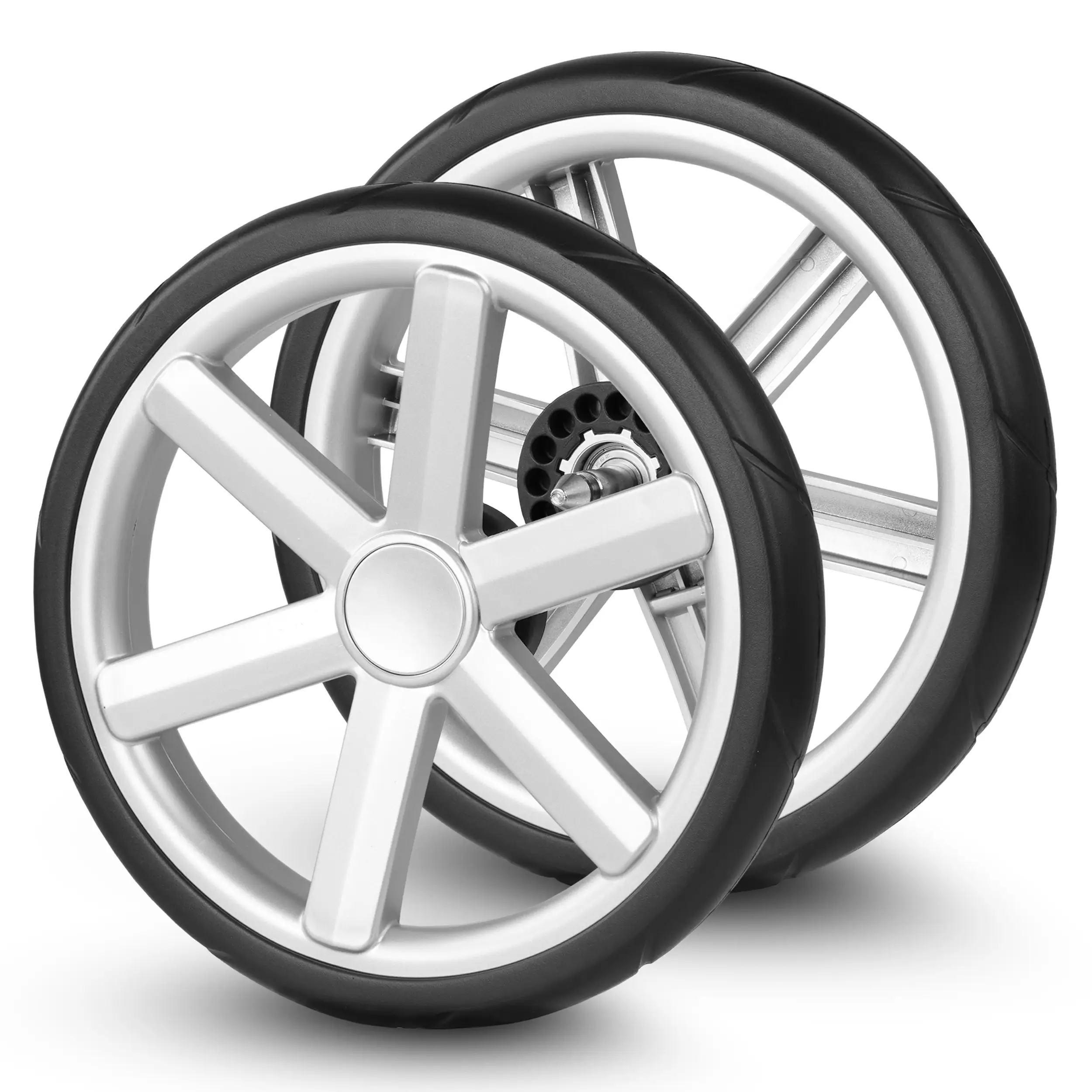 Jeu de roues arrière (2 pièces) pour Salsa 4 - EVA Silver / Black