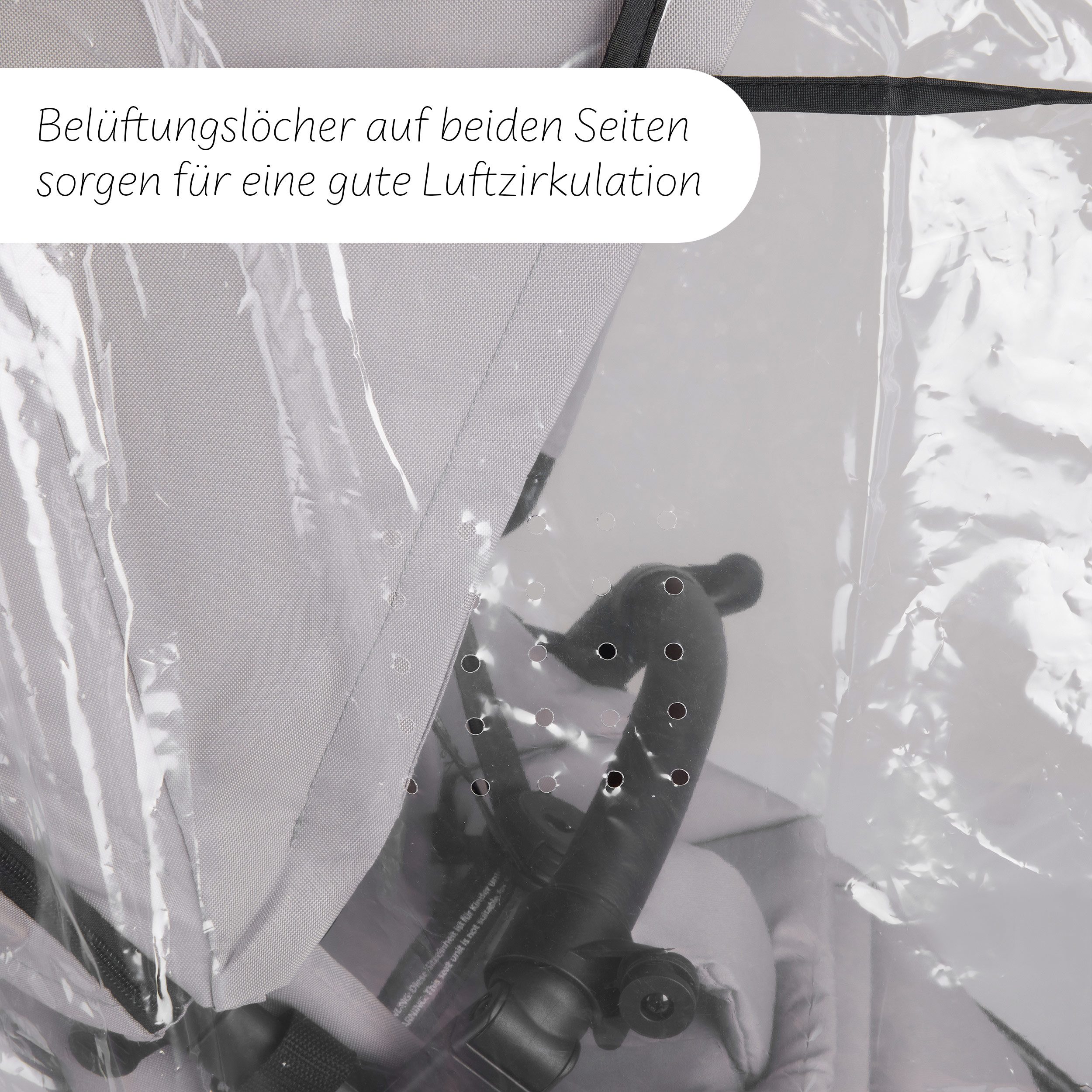 Housse de pluie pour poussette double Zoom Housse de pluie pour poussette double Zoom