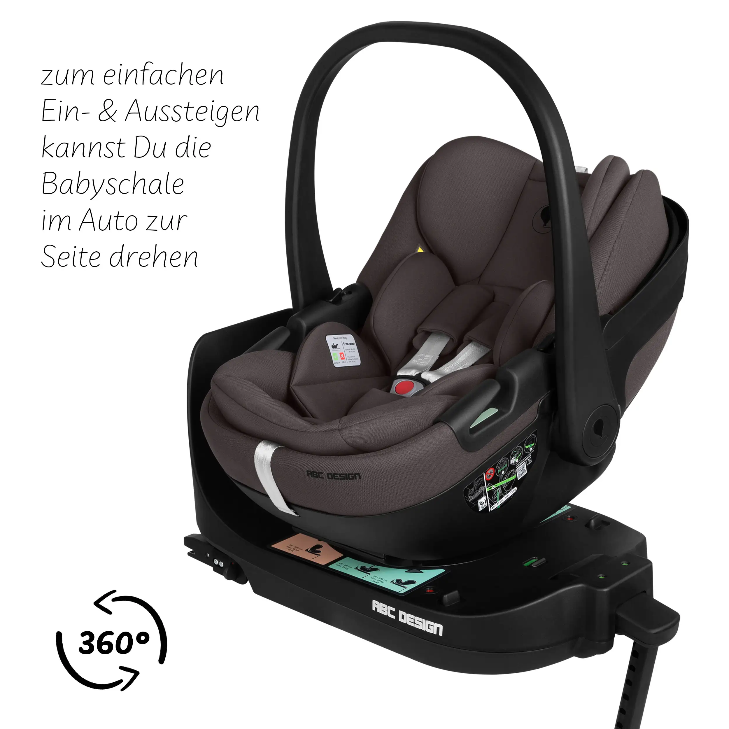 4in1 Kinderwagen-Set Salsa Core inkl. Babyschale Calla mit Liegefunktion & Isofix Base Root - Falcon