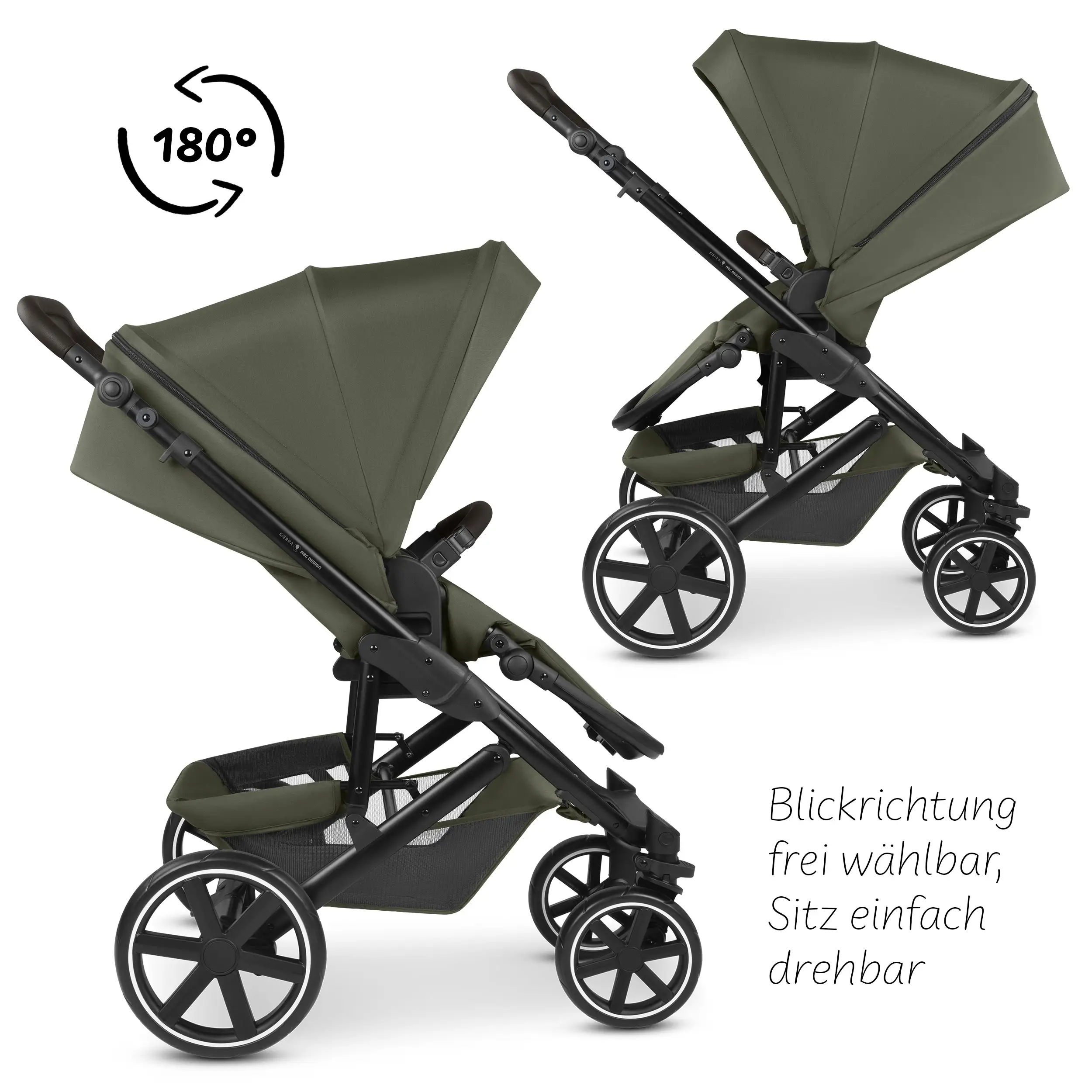 3in1-Kinderwagen-Set Sierra - Pea