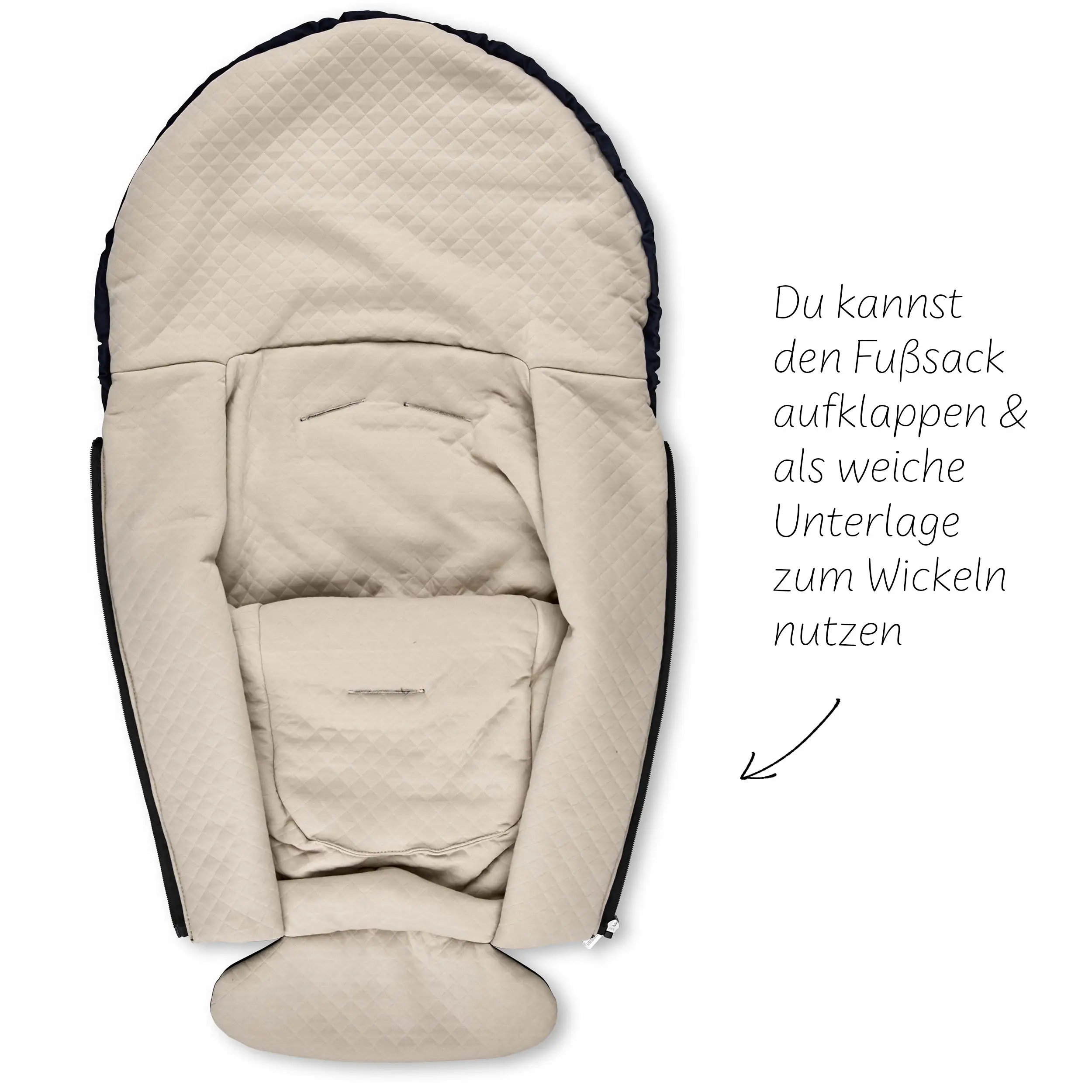 Neugeborenen Fußsack - Navy