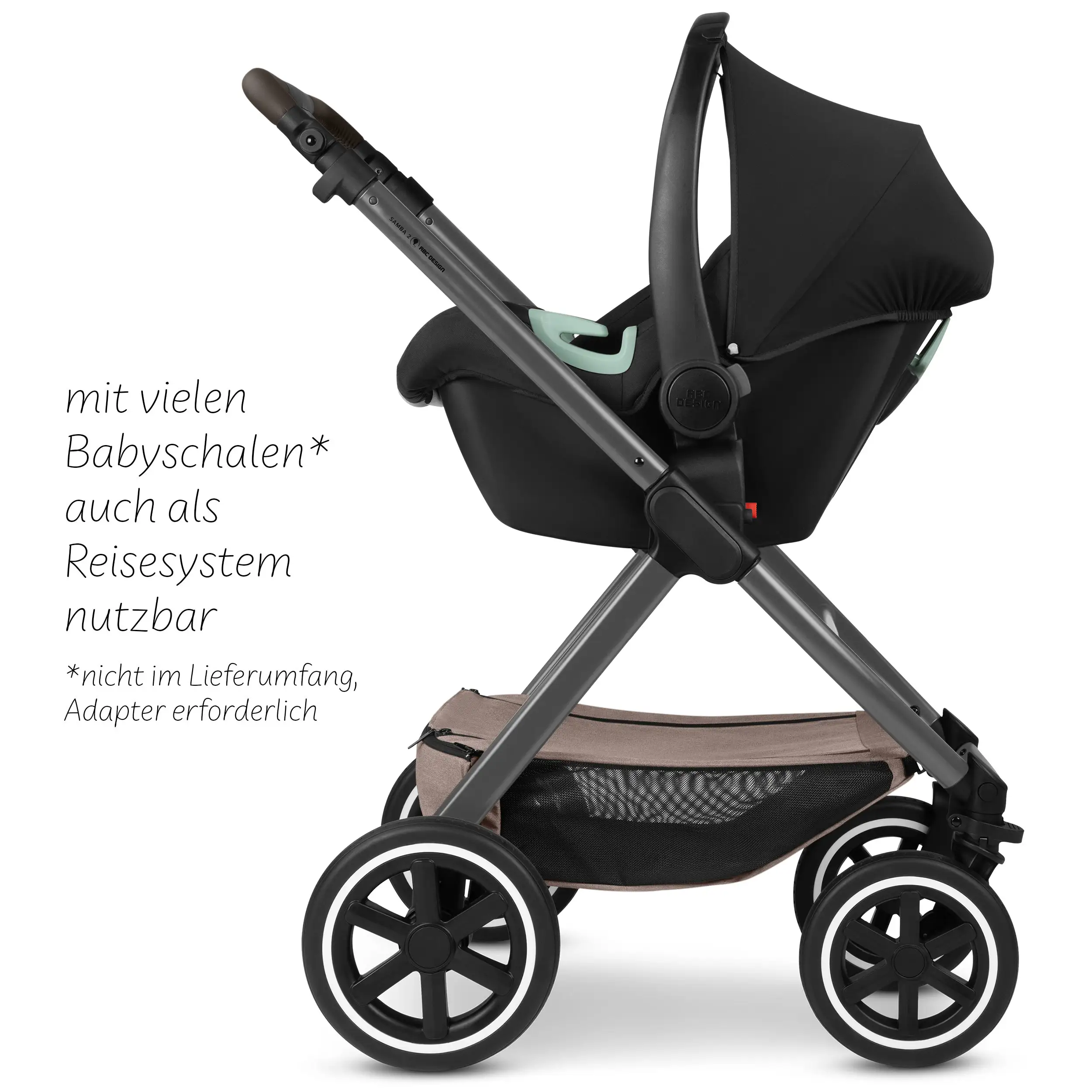 Poussette 2en1 Samba 2 - Camel Poussette 2en1 Samba 2 - Camel