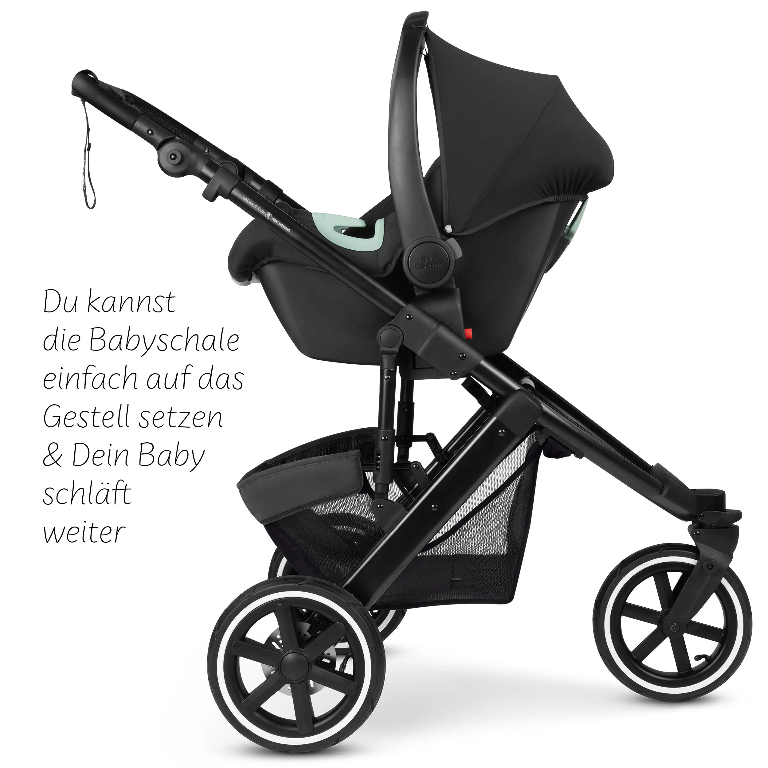3in1 Kinderwagen-Set Salsa 5 Run - Coal 3in1 Kinderwagen-Set Salsa 5 Run - Coal
