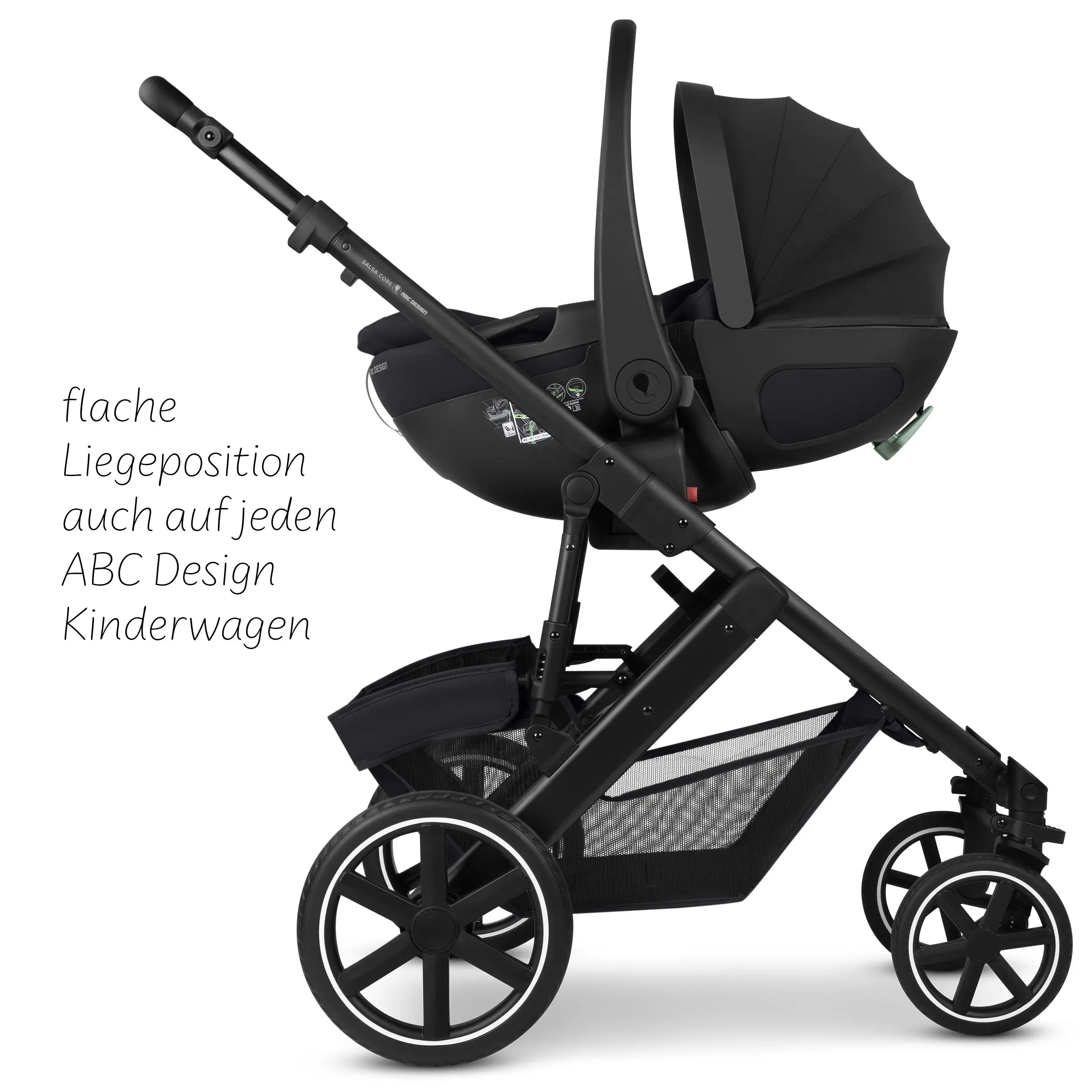 Babyschale mit Liegefunktion Calla i-Size inkl. drehbarer Isofix Base Root- Ink