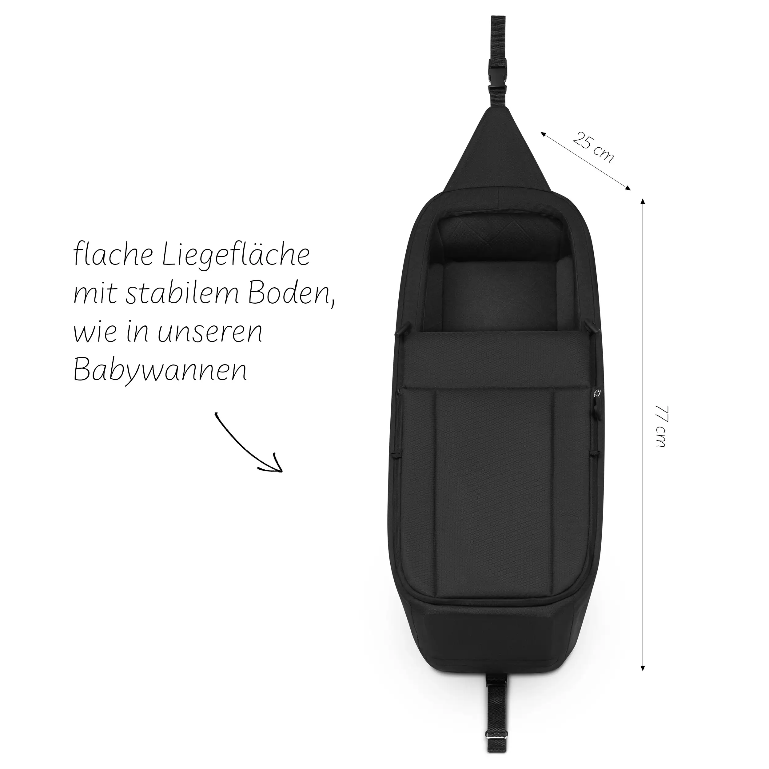 ABC Design Insert pour nouveau-né pour remorque à vélo Tour Ink