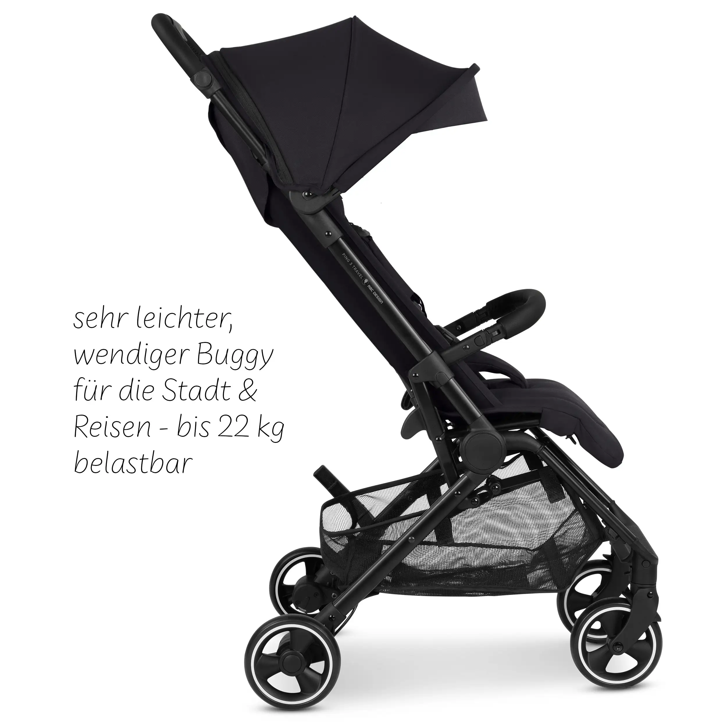 Reisebuggy Ping 3 Travel mit Zubehörset  - Coal
