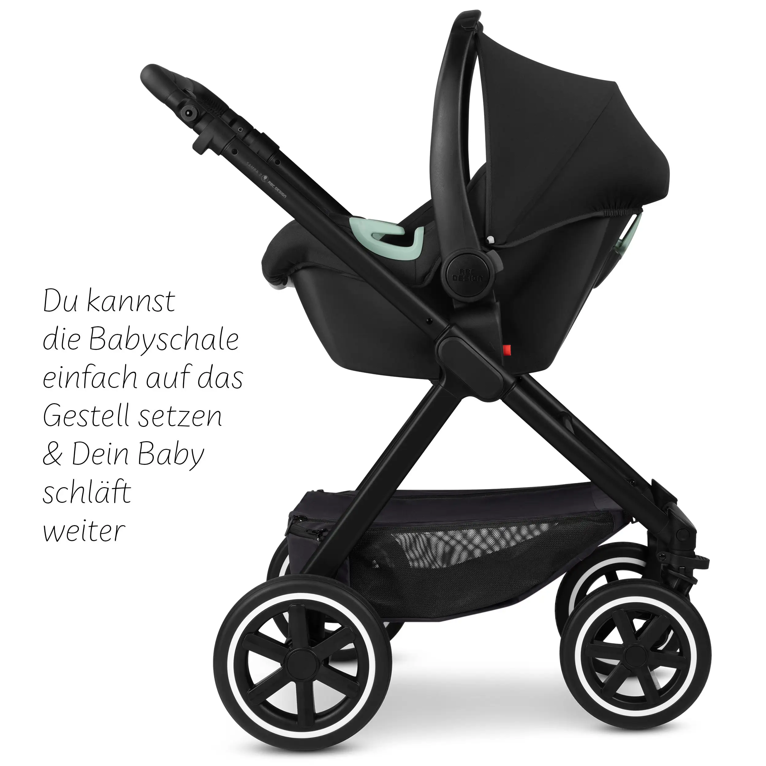 3in1 Stroller set Samba 2 incl. infant car seat Maxi Cosi Pebble 360 Pro 2 - Coal
