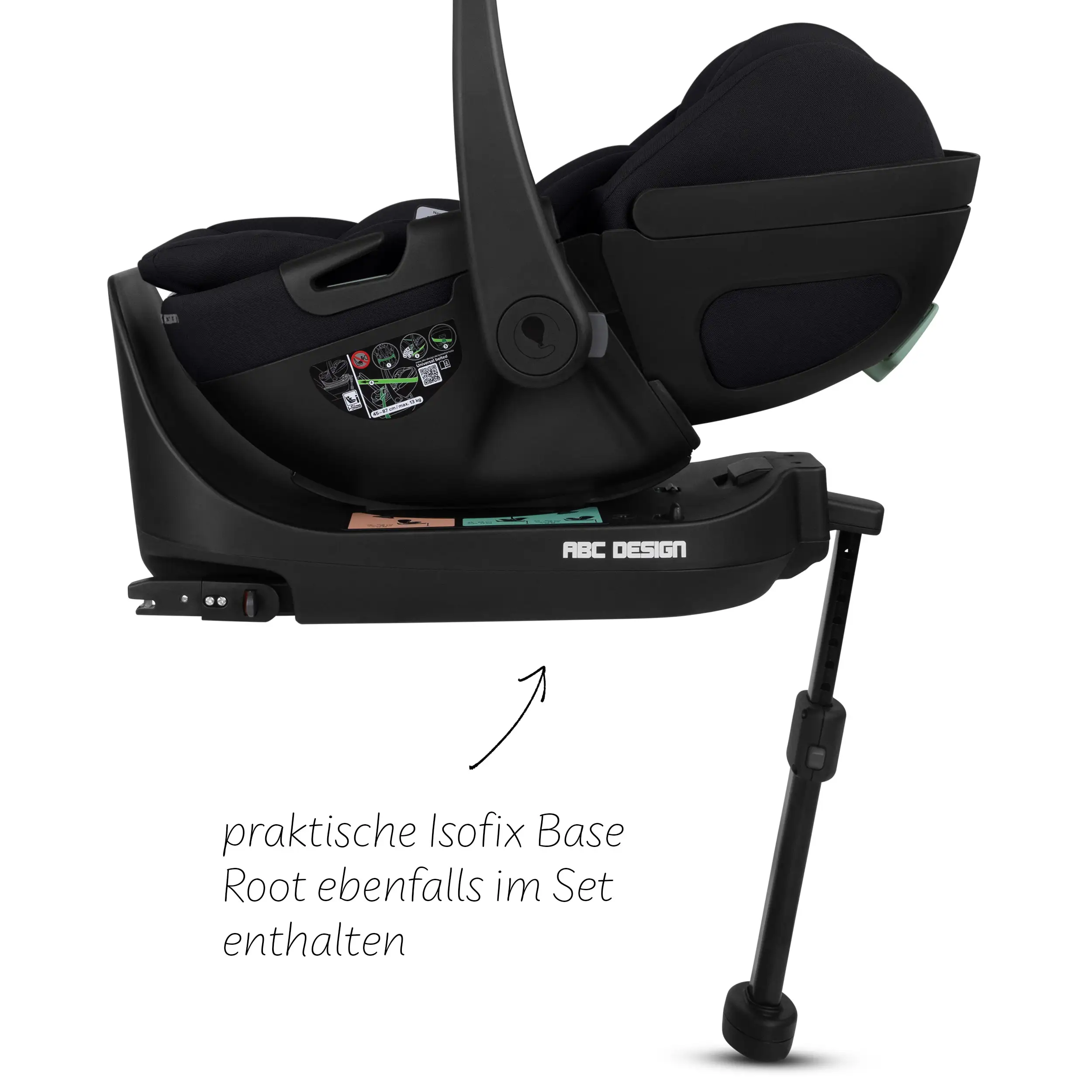 4in1-Kinderwagen-Set Samba 2 inkl. Babyschale Calla mit Liegefunktion - Nature