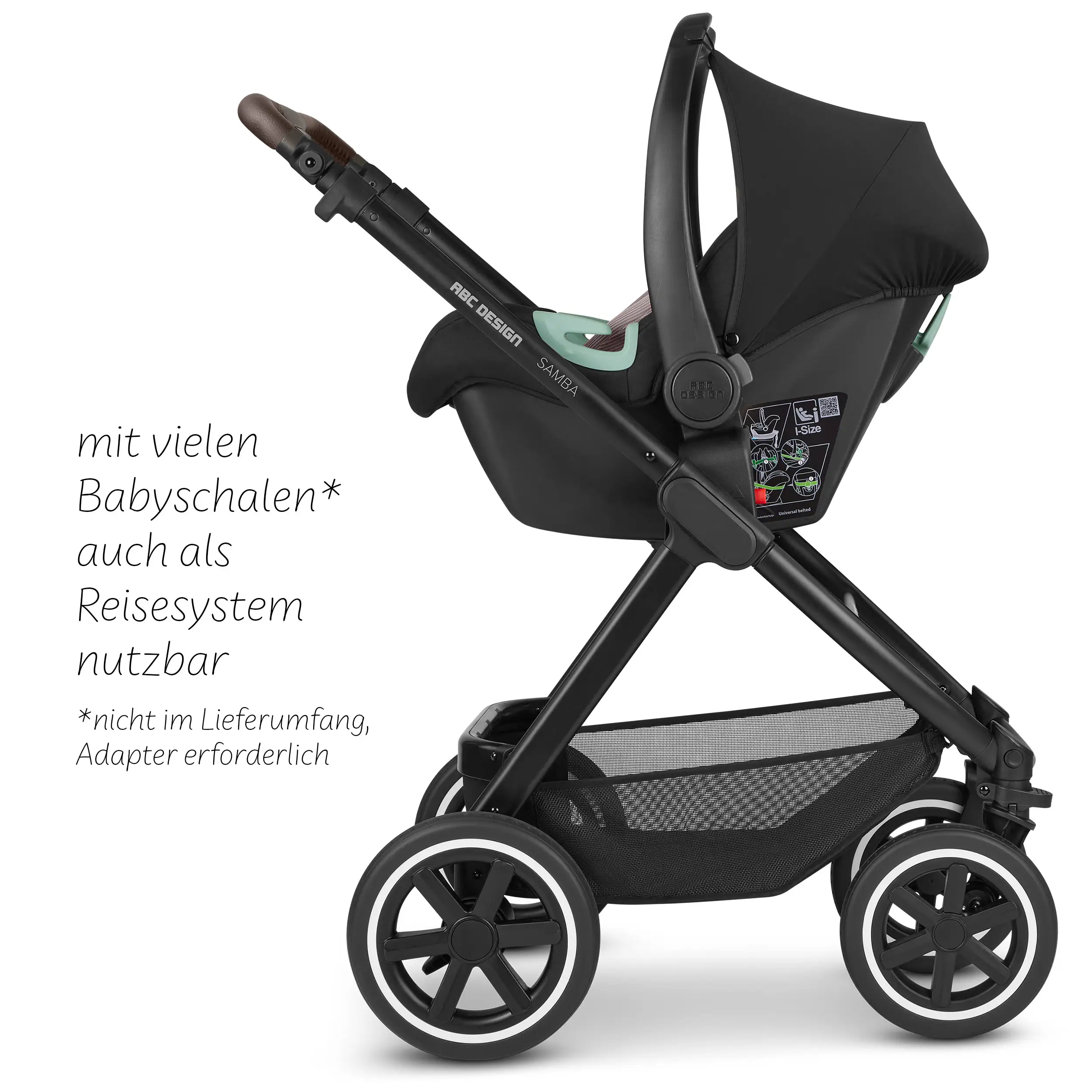 Kombi-Kinderwagen Samba - Berry