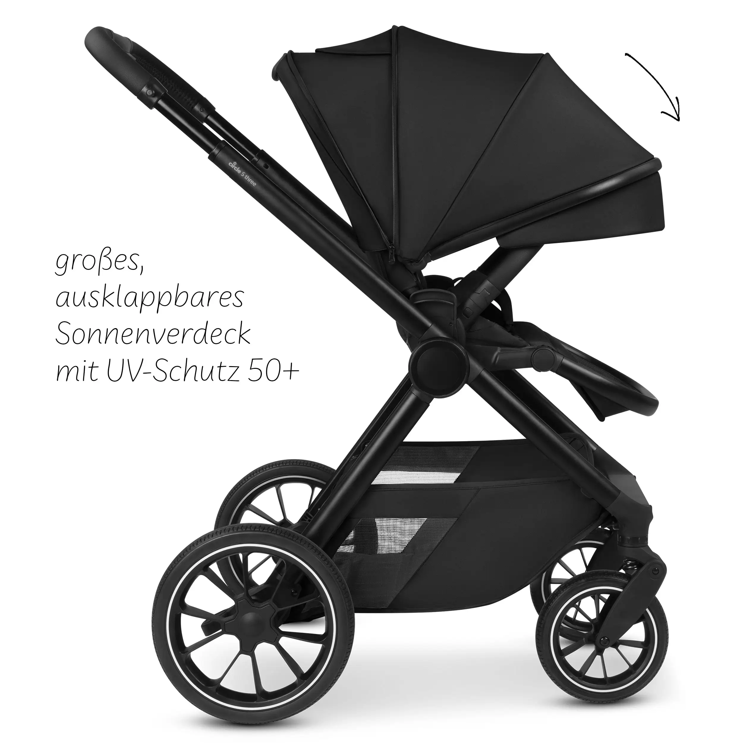 2in1 Stroller S Three - Black 2in1 Stroller S Three - Black
