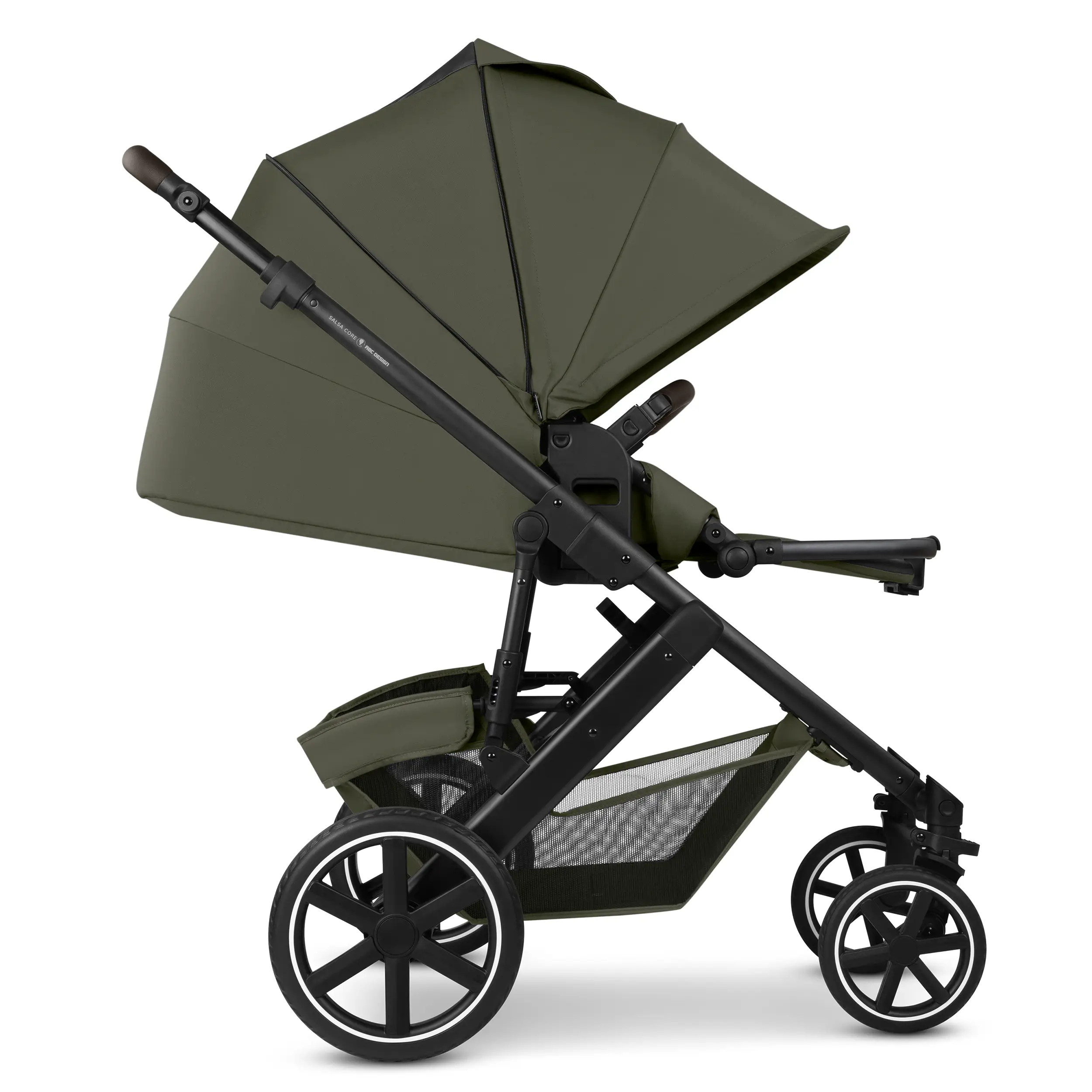 3in1 Stroller Set Salsa Core incl. infant car seat Calla with Reclining Function - Olive