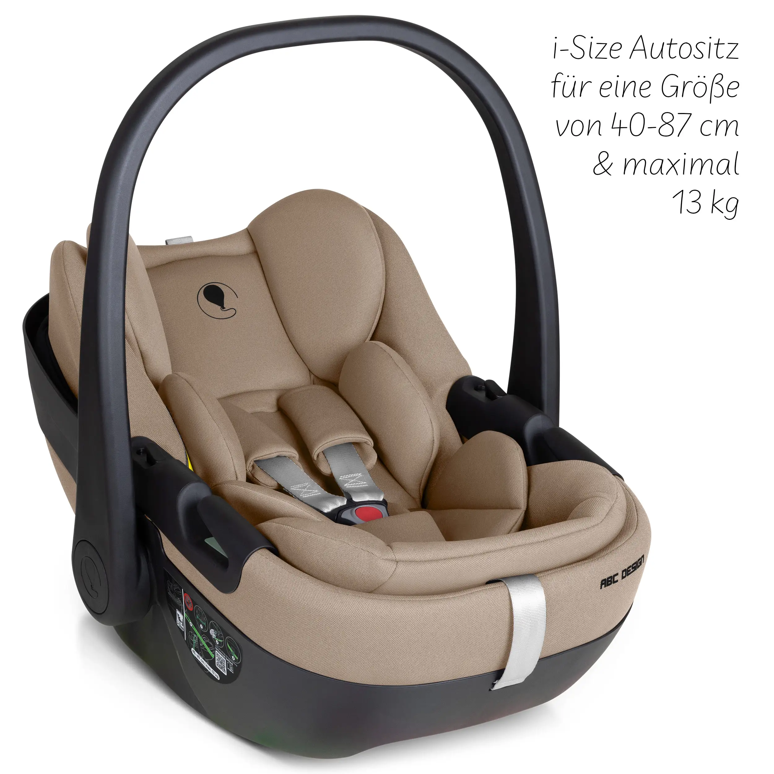 Babyschale mit Liegefunktion Calla i-Size - Sand