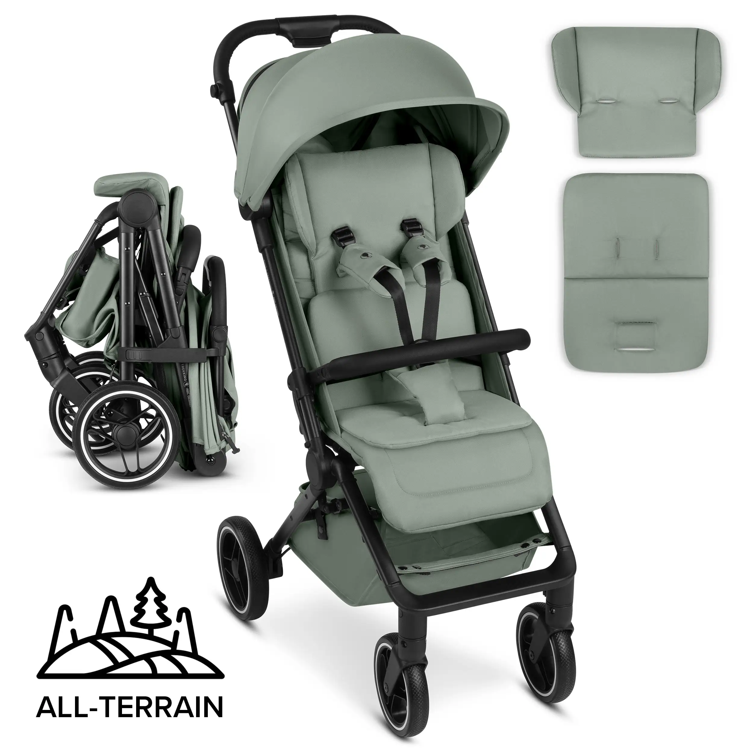 Travel Stroller Ping 3 Trekking - Pine Travel Stroller Ping 3 Trekking - Pine